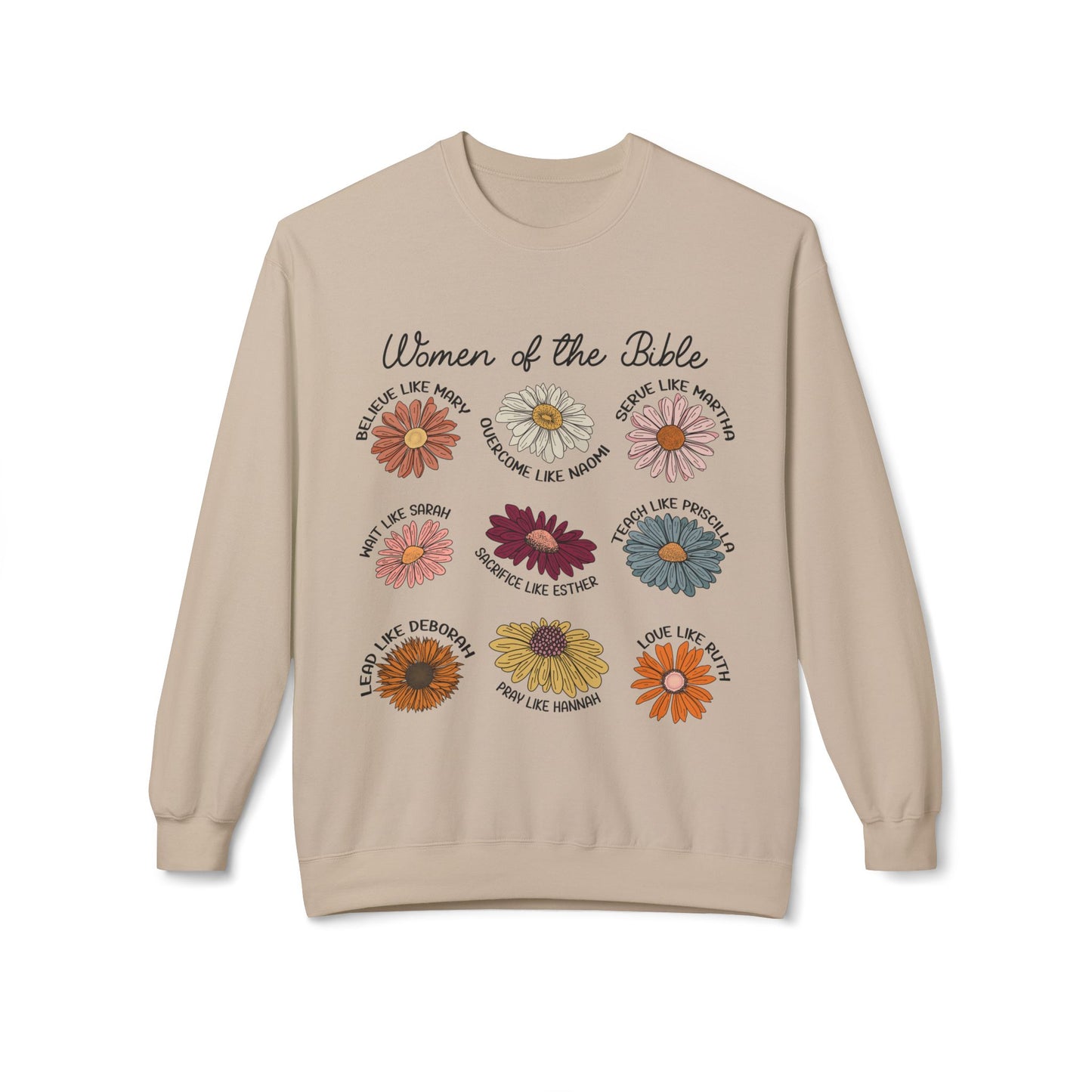 Women of the Bible Sweatshirt, Inspirational Crewneck, Christian Gift, Faith Apparel, Bible Study Wear