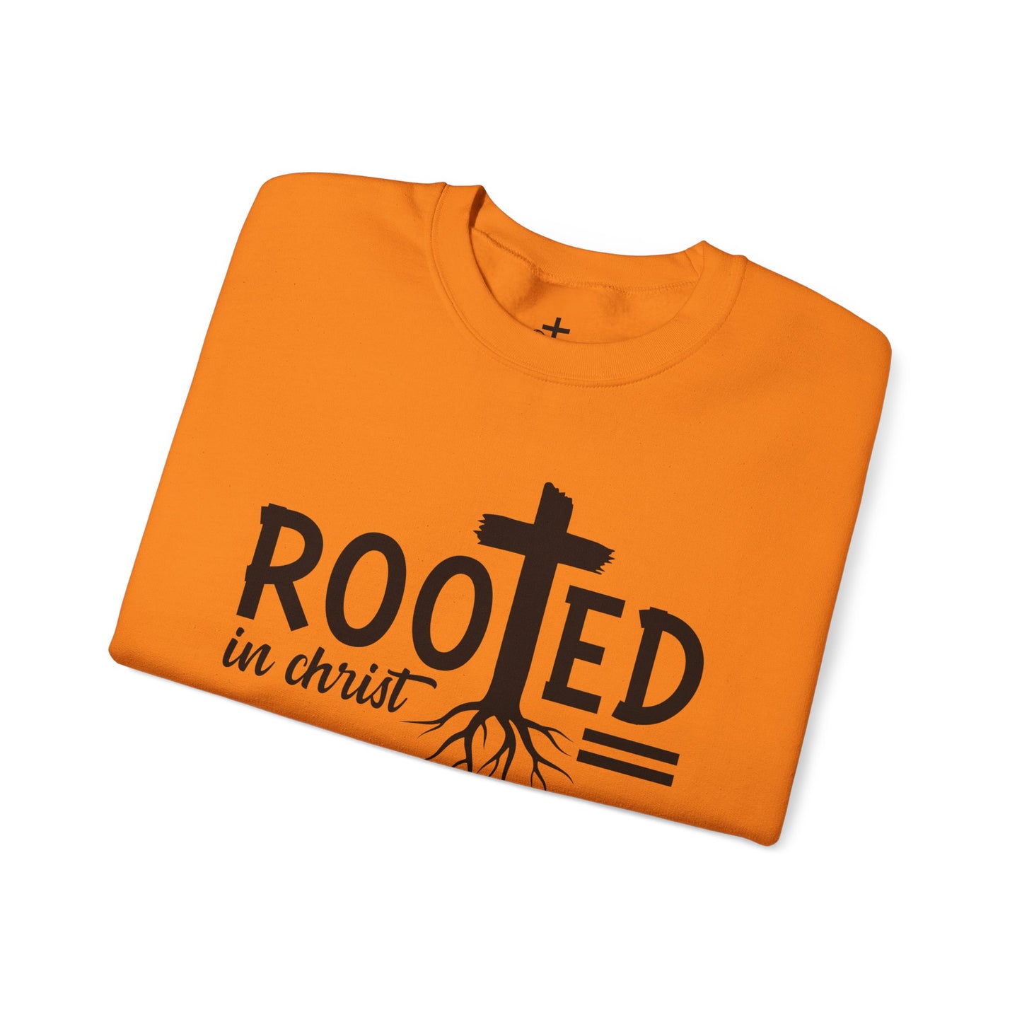 Rooted in Christ Unisex Crewneck Sweatshirt - Faith-Based Apparel, Christian Gift, Cozy Winter Wear, Inspirational Gifts, Spiritual Clothing