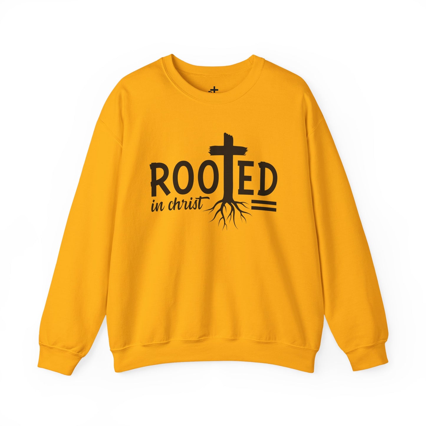 Rooted in Christ Unisex Crewneck Sweatshirt - Faith-Based Apparel, Christian Gift, Cozy Winter Wear, Inspirational Gifts, Spiritual Clothing