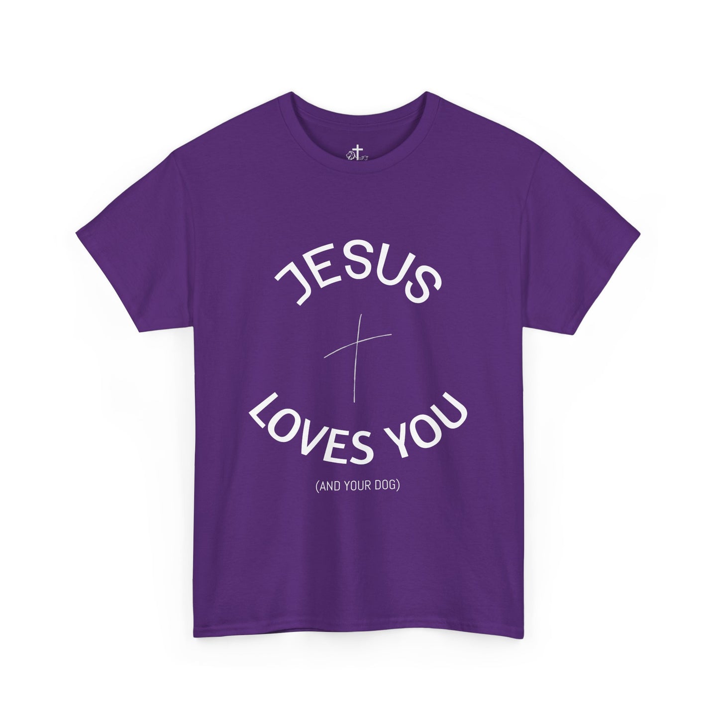 Faith-Inspired Unisex Heavy Cotton Tee - Jesus Loves You Shirt, Christian Gift, Inspirational Apparel, Casual Wear, Church Outing