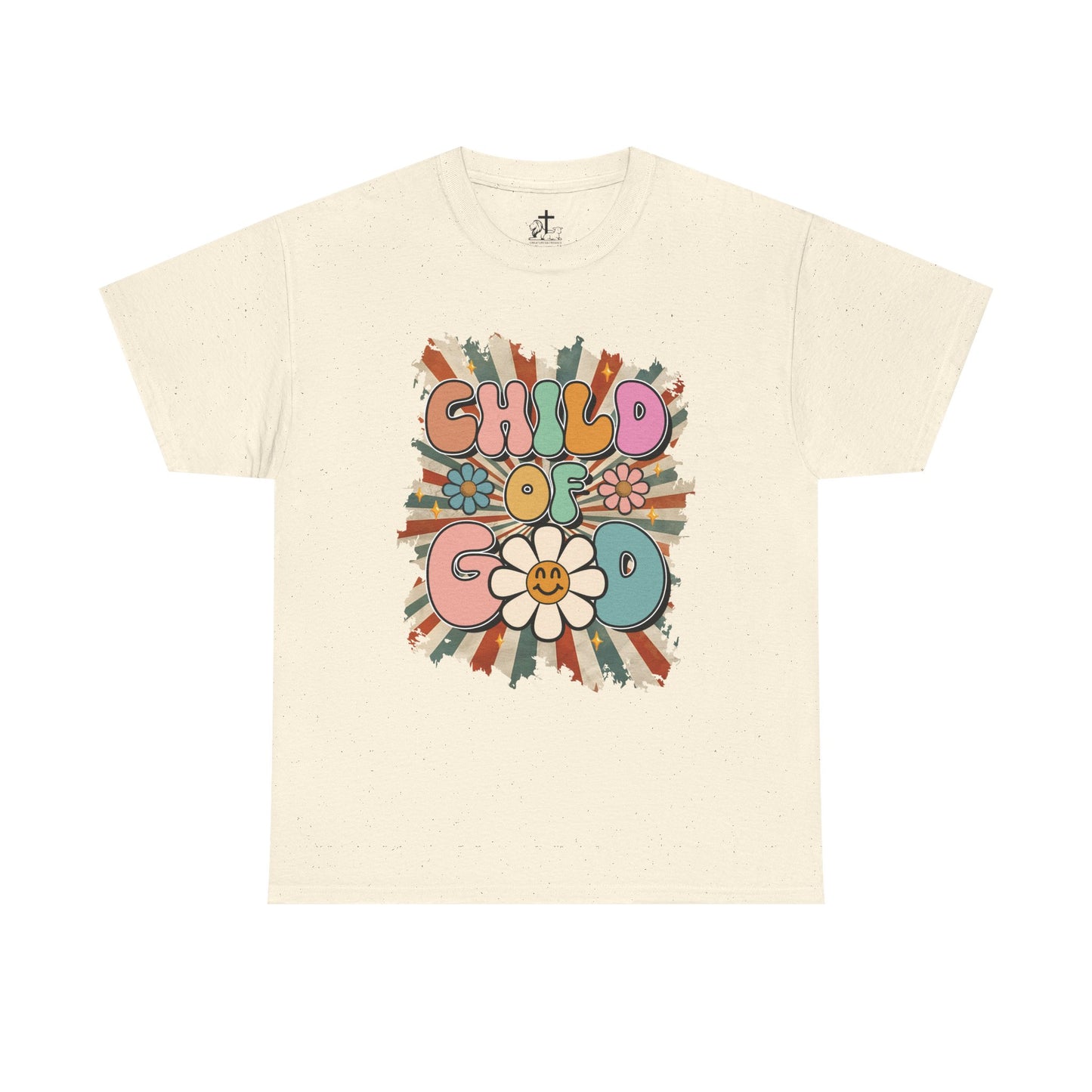 Child of God Unisex Heavy Cotton Tee - Vintage Vibe, Boho Fashion, Gift for Friends, Summer Style, Eco-Friendly T-Shirt
