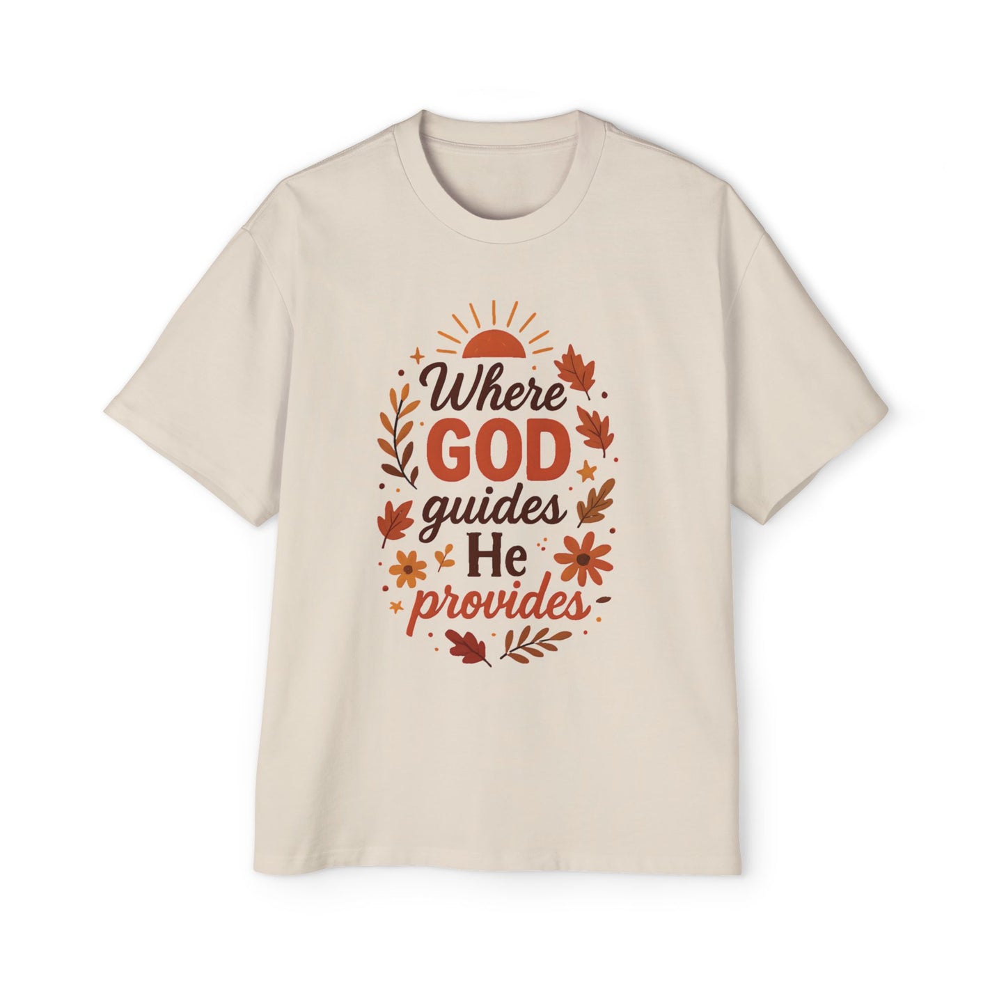 Unisex Oversized Motivational Tee - Perfect for Fall, Spiritual Wear, Casual Outings, Gifts, Comfort