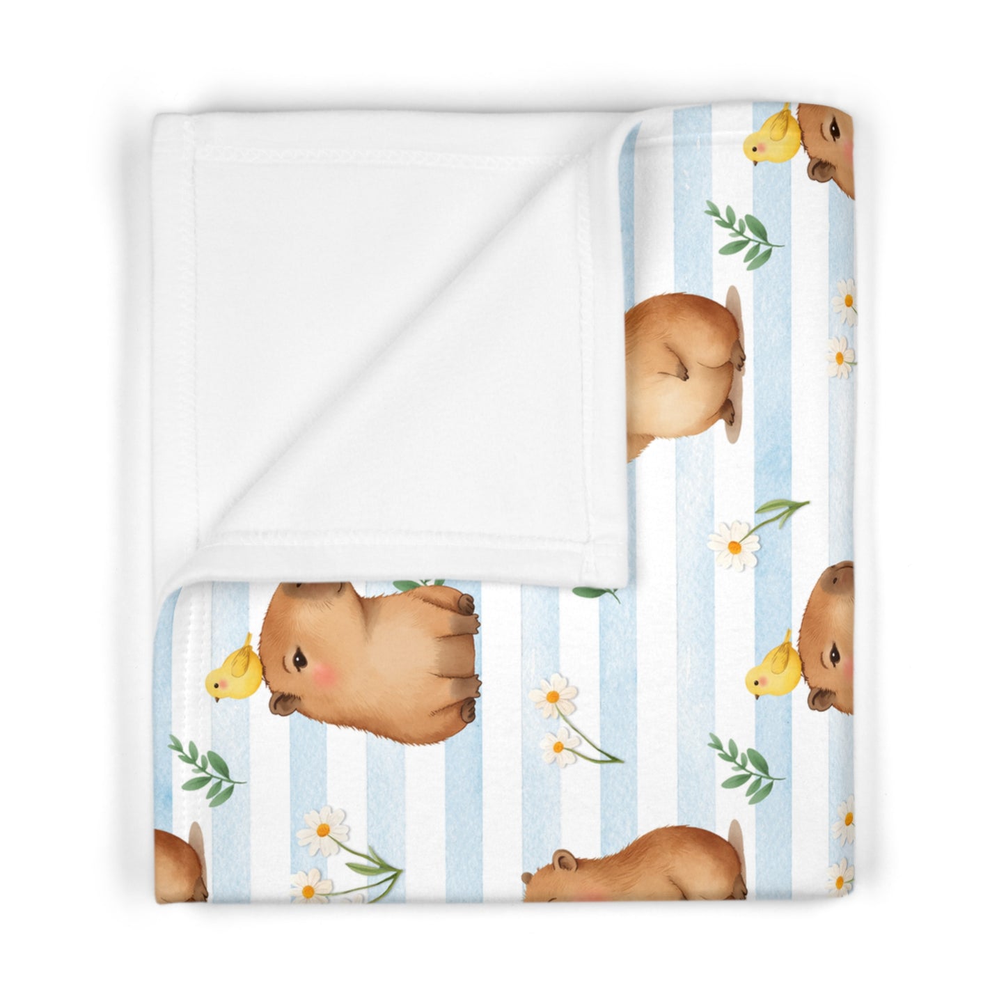 Cute Animal Soft Fleece Baby Blanket, Ideal for Nursery, Baby Shower Gift, Cozy for Newborns, Machine Washable, Perfect for All Seasons