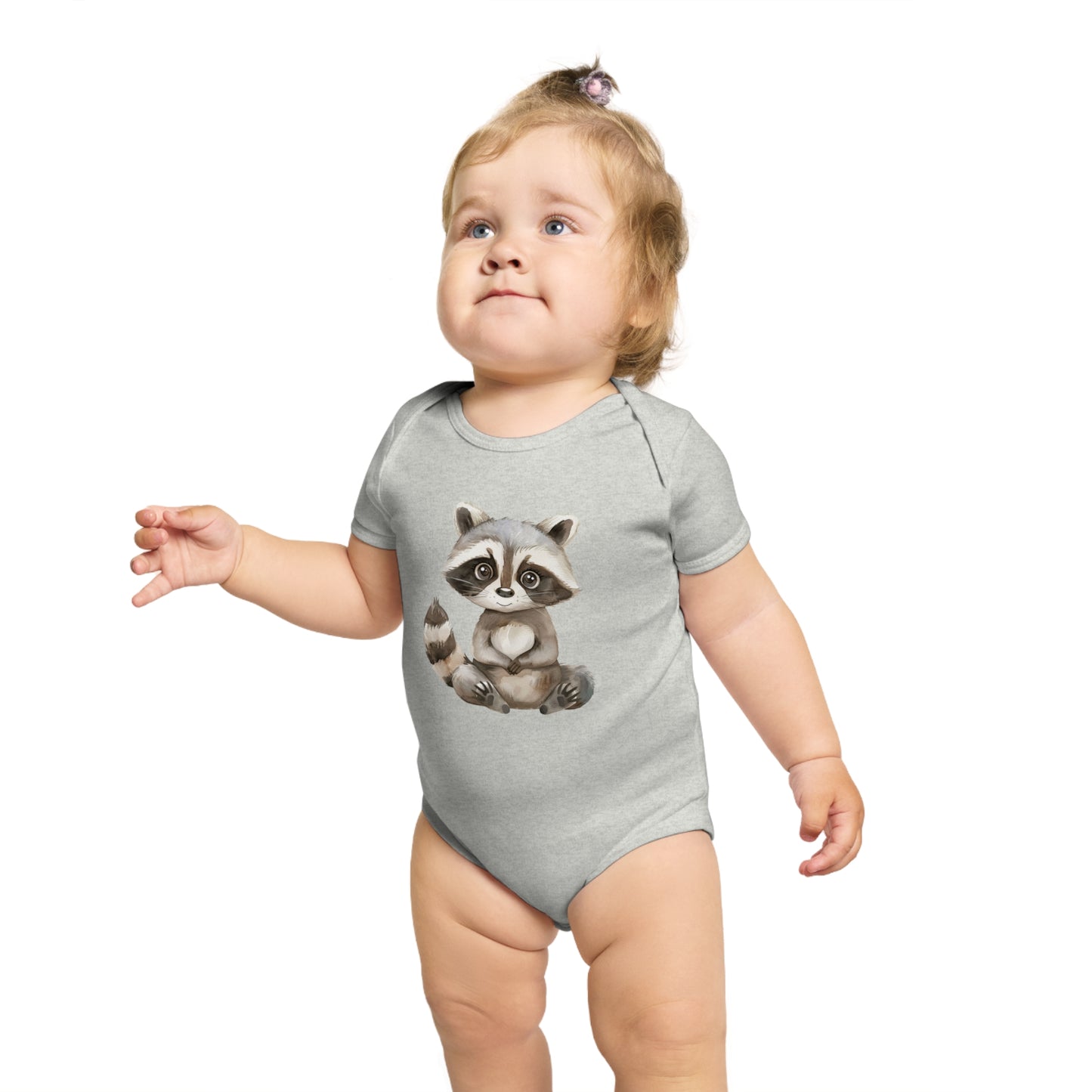 Cute Raccoon Baby Bodysuit, Adorable Infant Outfit, Woodland Theme Baby Clothes, Gift for New Parents, Baby Shower Gift