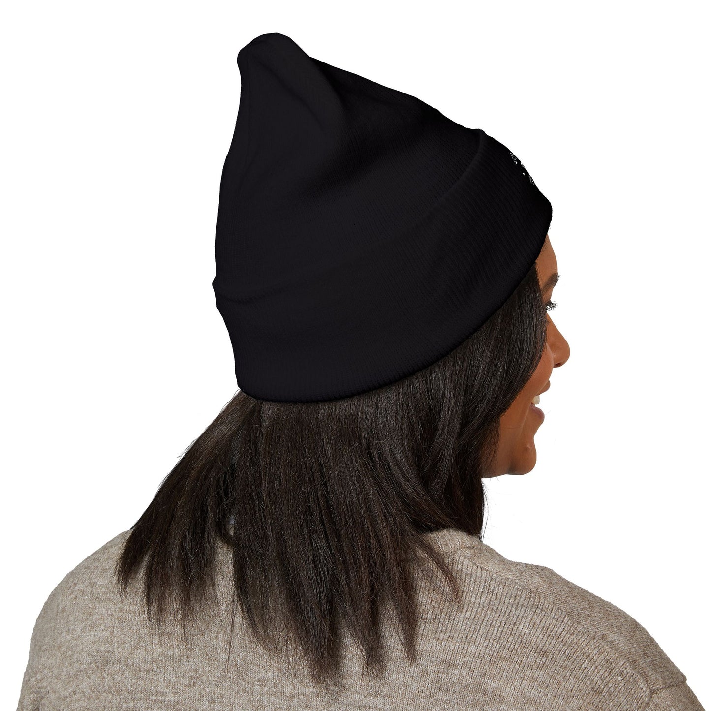 Cozy Cuffed Beanie with Embroidery, Fashion Accessory, Winter Gift, Outdoor Gear, Warm Headwear, Casual Style