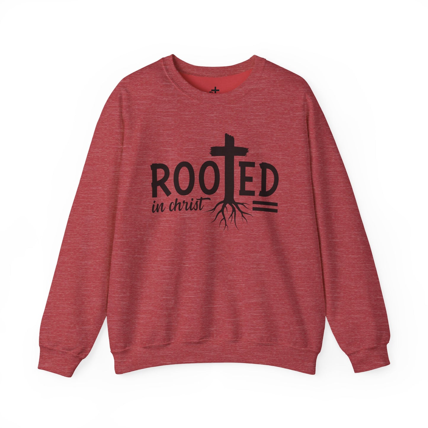 Rooted in Christ Unisex Crewneck Sweatshirt - Faith-Based Apparel, Christian Gift, Cozy Winter Wear, Inspirational Gifts, Spiritual Clothing