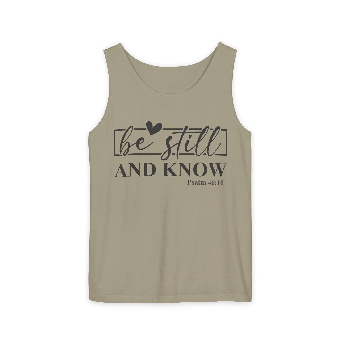 Faith-Inspiring Unisex Tank Top, Summer Apparel, Inspirational Gift, Bible Verse Top, Relaxed Fit, Perfect for Church Events
