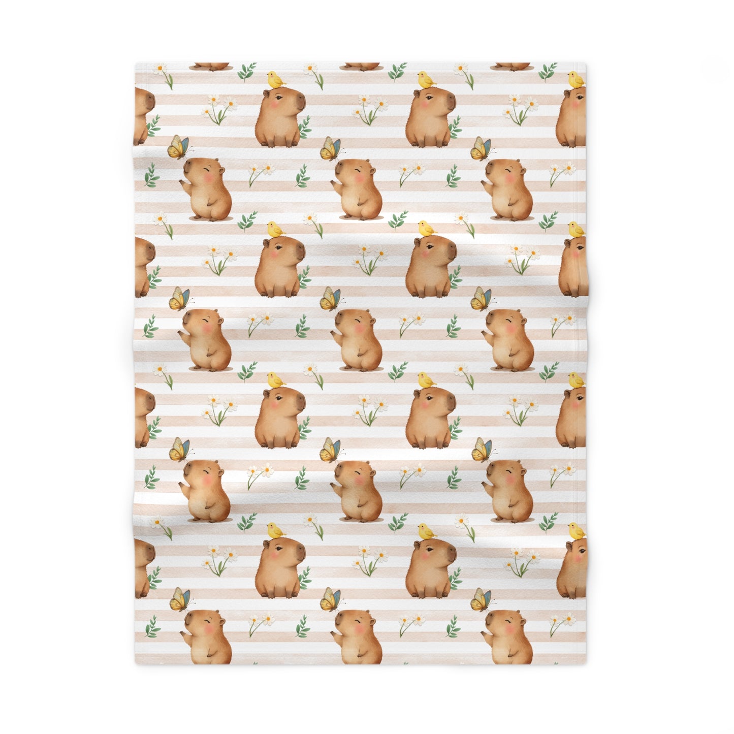 Adorable Guinea Pig Fleece Baby Blanket | Cozy Infant Throw for Nursery, Baby Shower Gift, Cute Animal Decor, Soft Snuggle Wrap