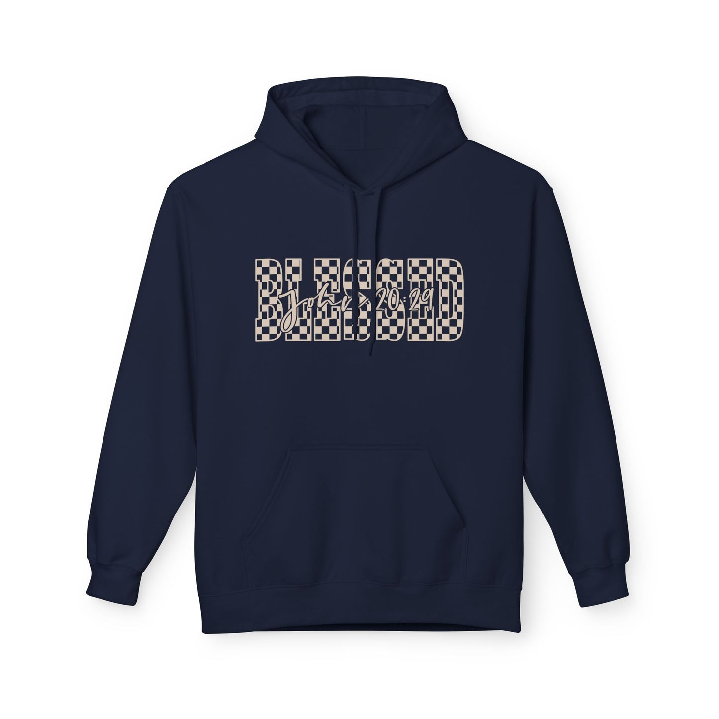 Blessed Softstyle Fleece Hoodie, Cozy Streetwear, Unisex Casual Wear, Faith-Inspired Apparel, Perfect Gift for Holidays, Everyday Comfort