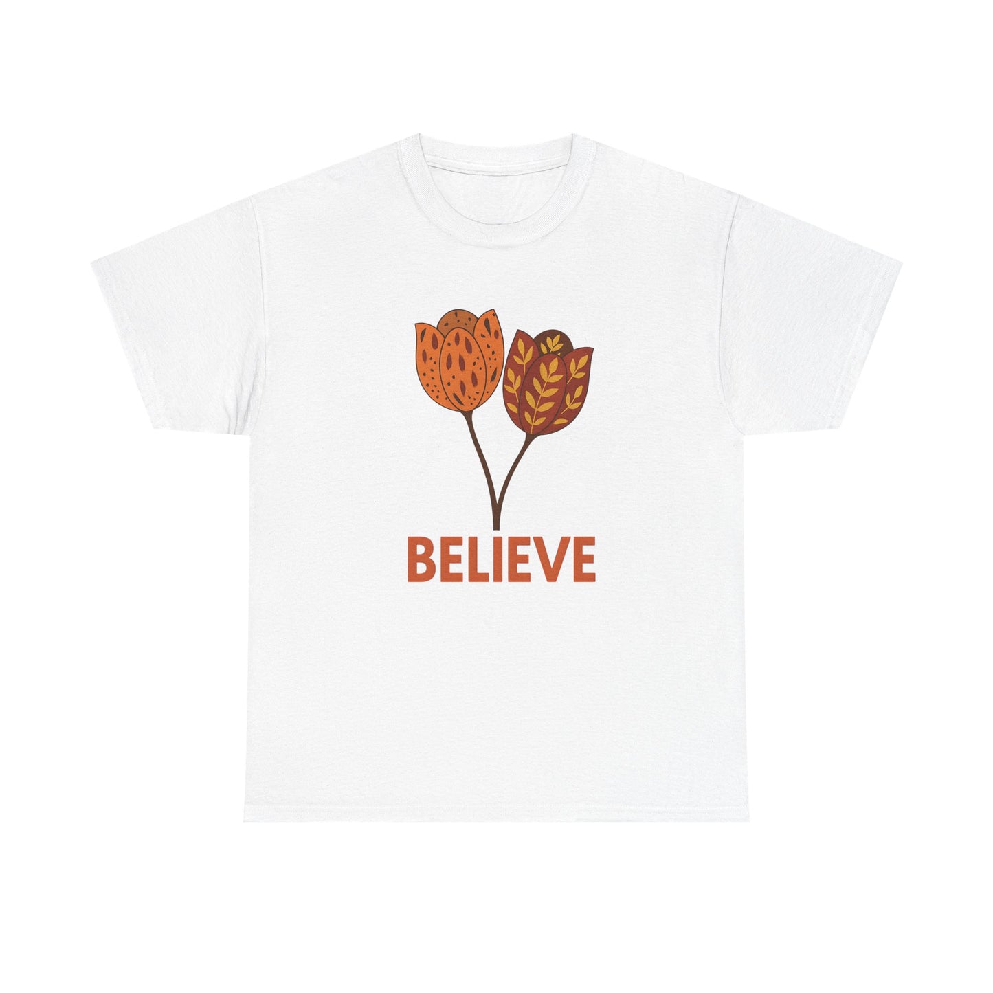 Believe in Yourself Floral Tee, Inspirational Shirt, Motivational Gift, Everyday Wear, Perfect for Spring