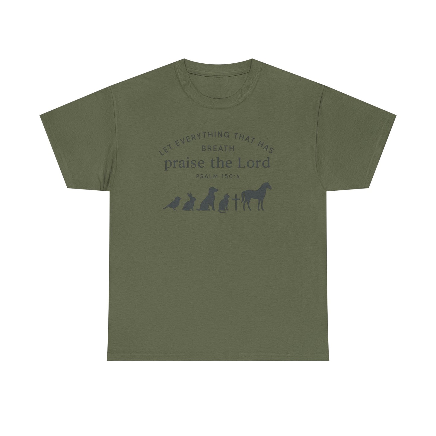 Inspirational Animal Praise Tee, Unisex Cotton T-Shirt, Christian Gifts, Nature Lover Apparel, Faith-Based Outfit