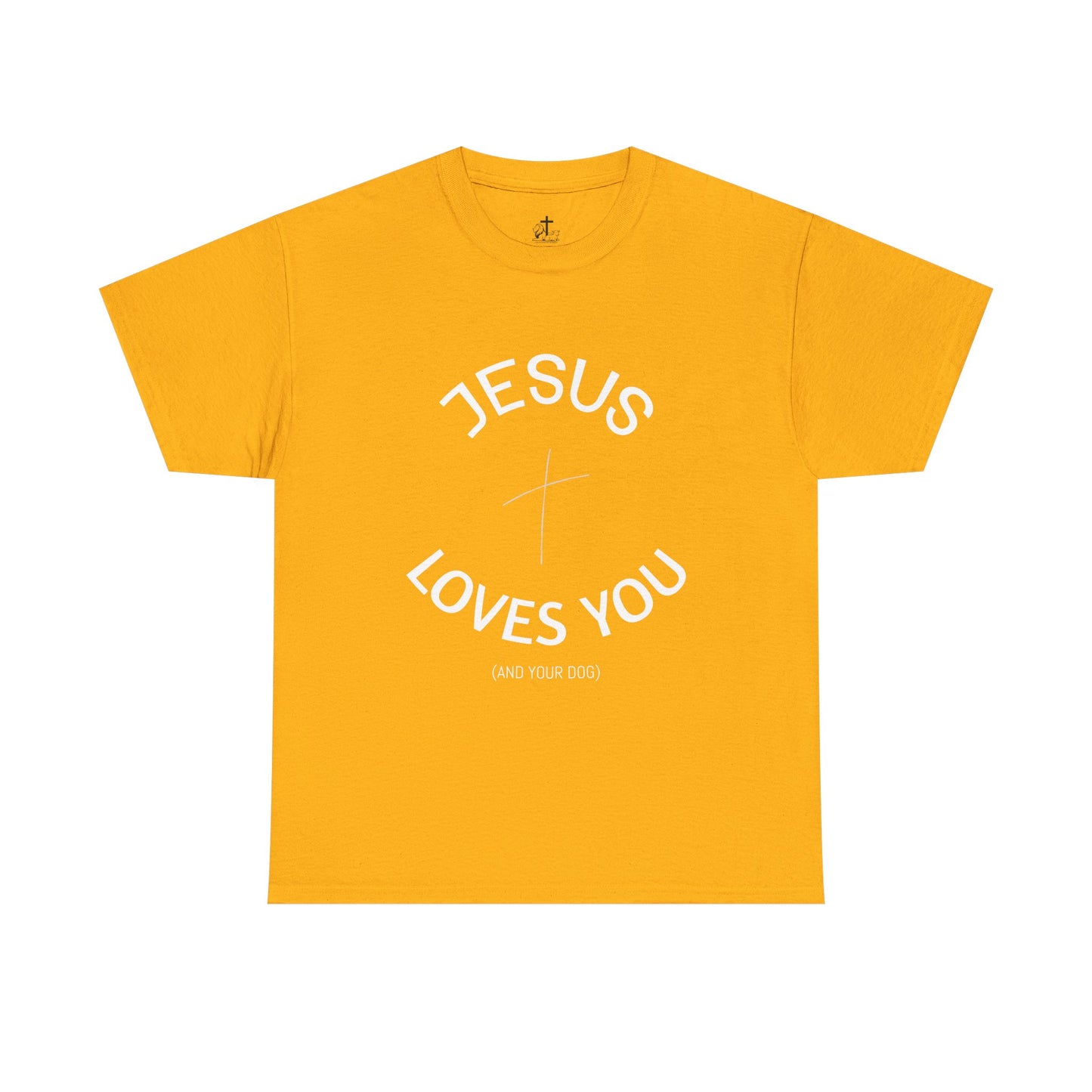 Faith-Inspired Unisex Heavy Cotton Tee - Jesus Loves You Shirt, Christian Gift, Inspirational Apparel, Casual Wear, Church Outing