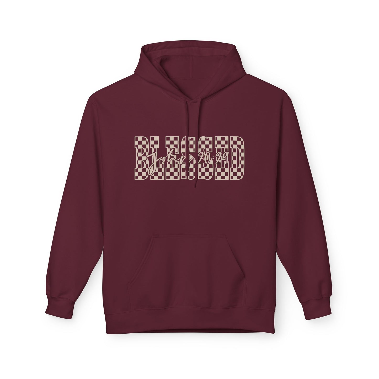 Blessed Softstyle Fleece Hoodie, Cozy Streetwear, Unisex Casual Wear, Faith-Inspired Apparel, Perfect Gift for Holidays, Everyday Comfort