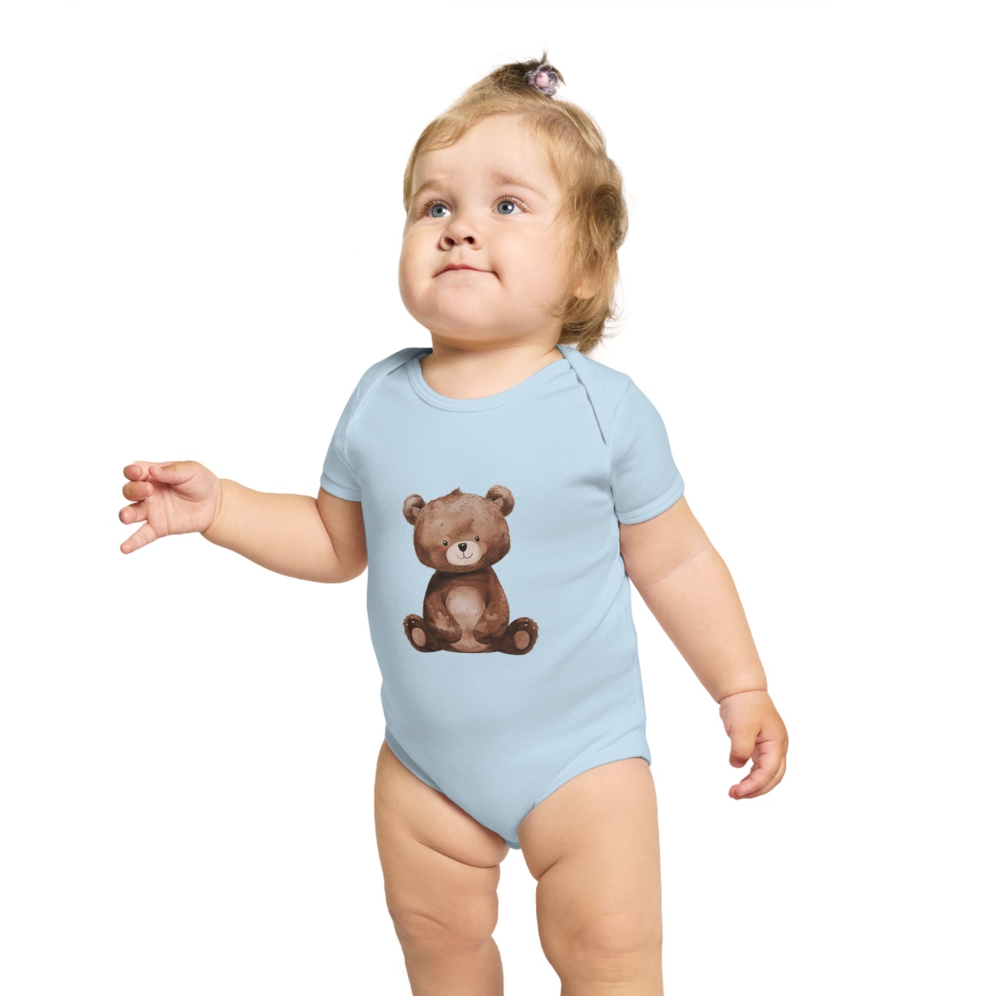 Cute Teddy Bear Baby Bodysuit, Infant Gift, Newborn Outfit, Baby Shower Present, Toddler Wear, Animal Print