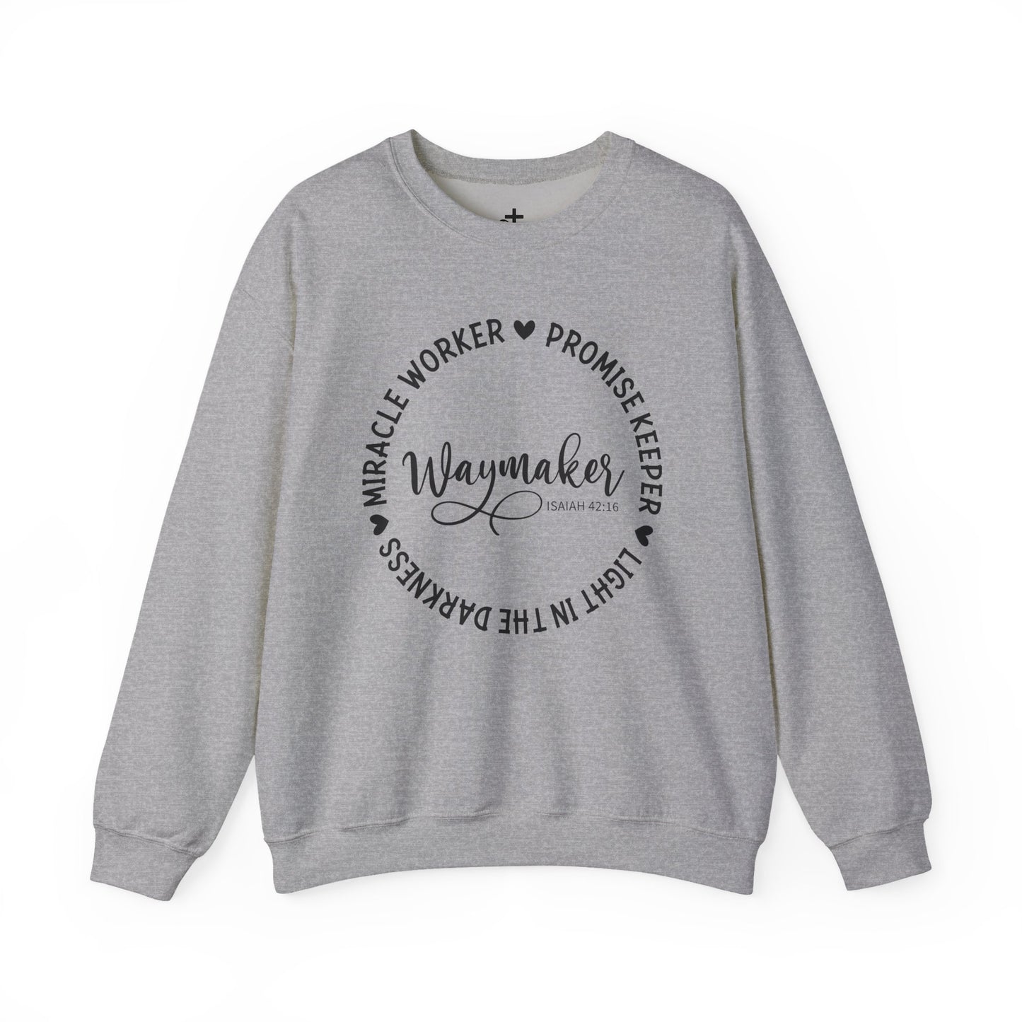 Waymaker Crewneck Sweatshirt, Faith-Inspired Apparel, Cozy Gift for Her, Inspirational Clothing, Religious Sweatshirt, Holiday Outfit