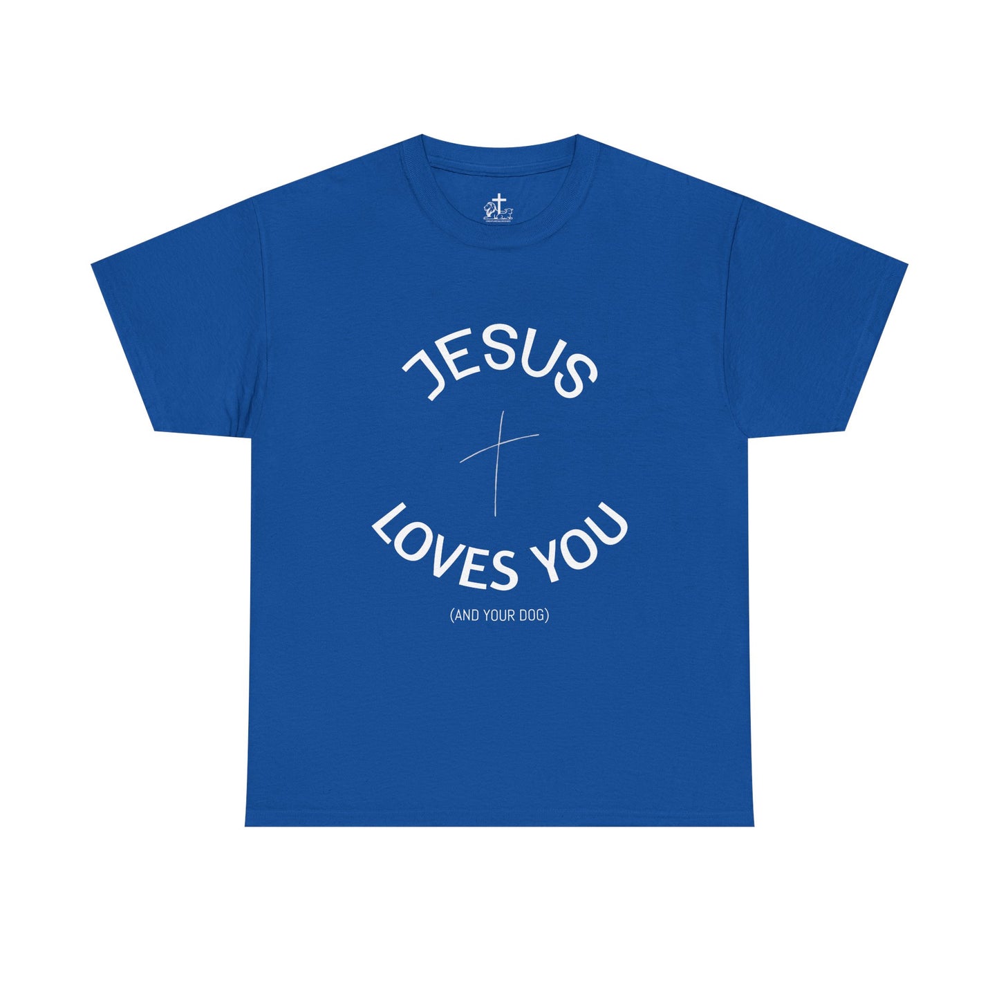 Faith-Inspired Unisex Heavy Cotton Tee - Jesus Loves You Shirt, Christian Gift, Inspirational Apparel, Casual Wear, Church Outing