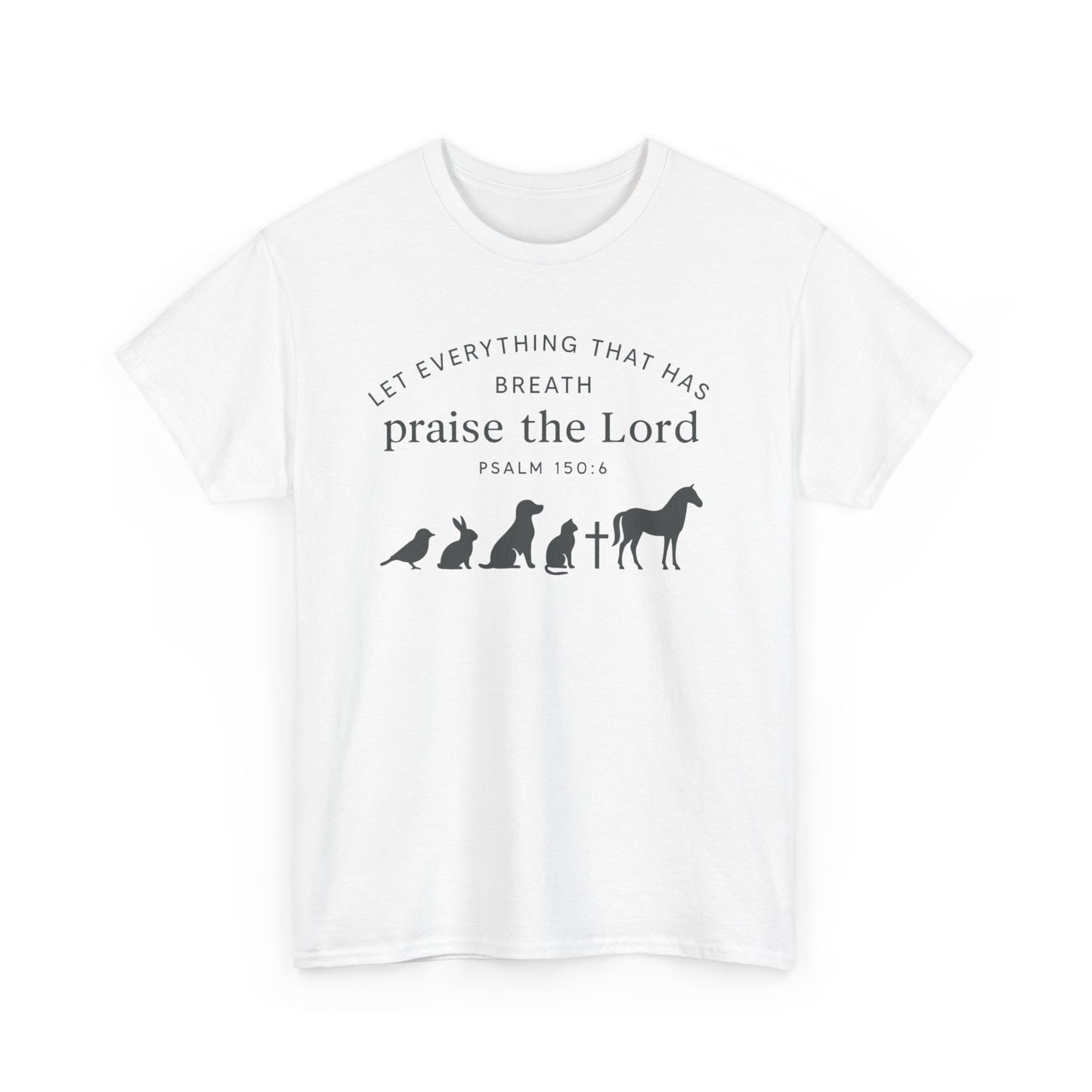 Inspirational Animal Praise Tee, Unisex Cotton T-Shirt, Christian Gifts, Nature Lover Apparel, Faith-Based Outfit