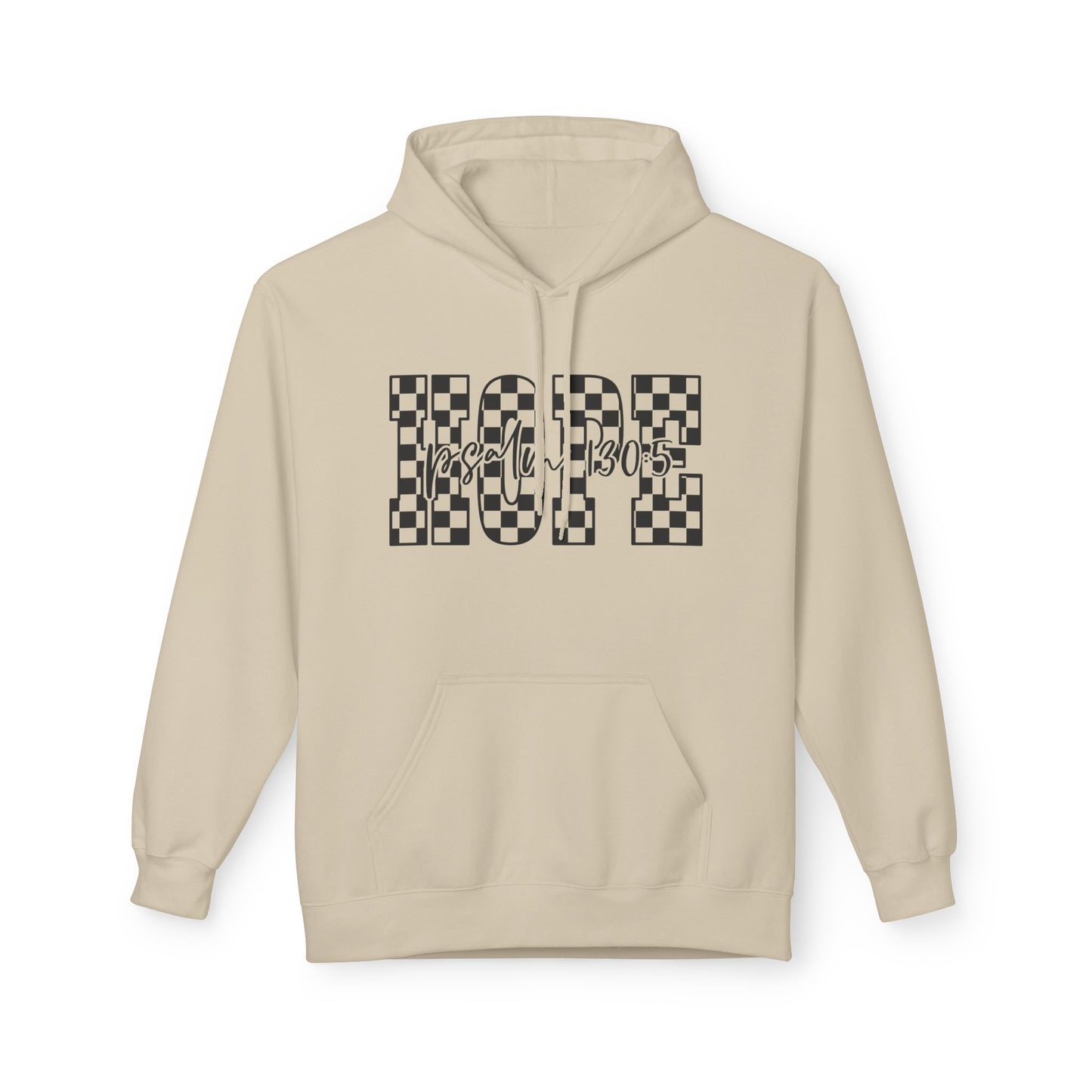 Hope Fleece Hoodie, Cozy Unisex Sweatshirt, Perfect Gift for Friends, Inspirational Apparel, Casual Wear, Self-Care Gift
