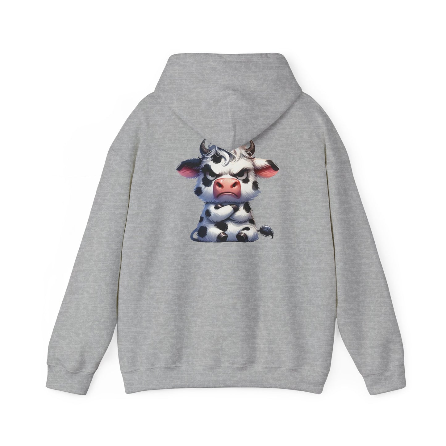 Cute Cow Graphic Hoodie, Cozy Sweatshirt for Animal Lovers, Perfect Gift for Birthdays, Farm-Themed Apparel, Unisex Fashion