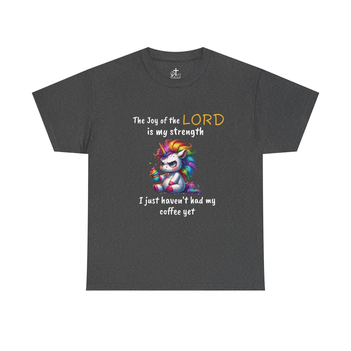 Christian Unisex Tee - Colorful Strength Design, Inspirational Gift, Coffee Lovers T-Shirt, Faith-Based Apparel, Casual Wear, funny tee