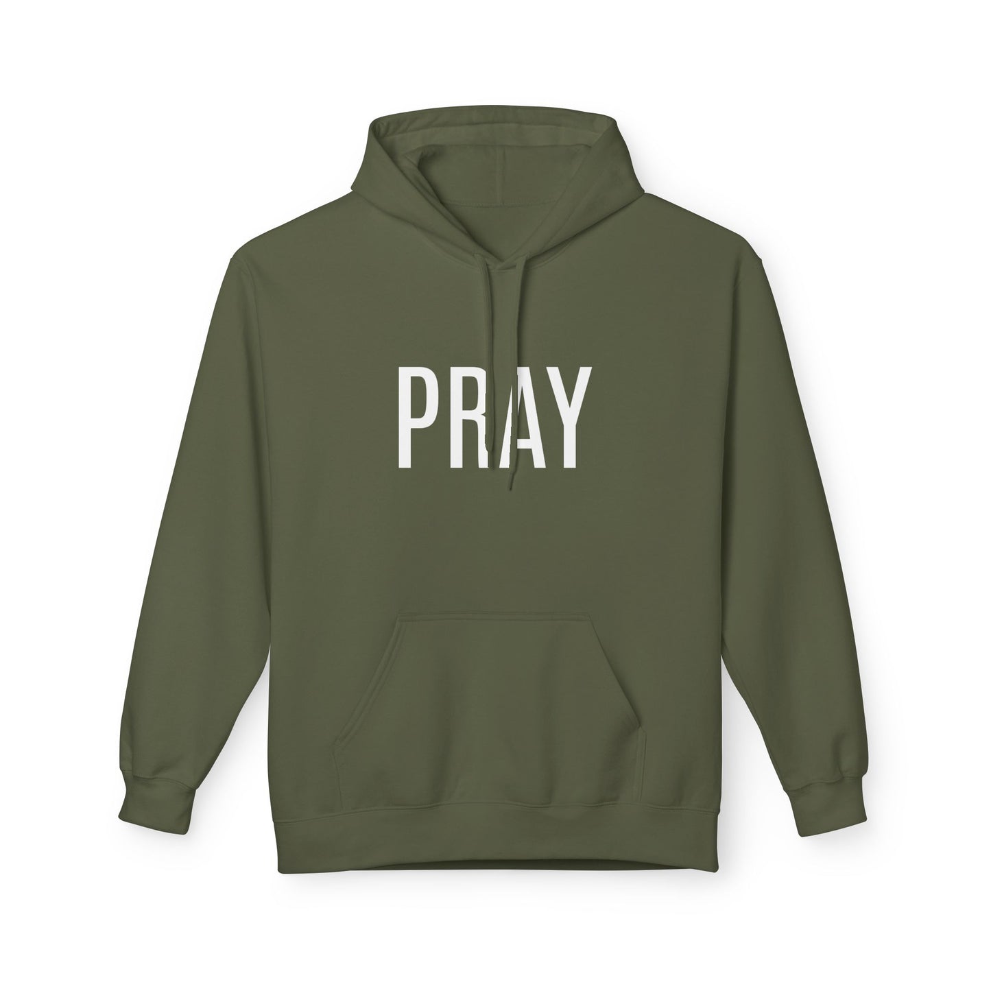 Pray Fleece Hoodie, Unisex Softstyle Hoodie, Cozy Prayer Hooded Sweatshirt, Inspirational Apparel, Perfect for Relaxation or Gifts