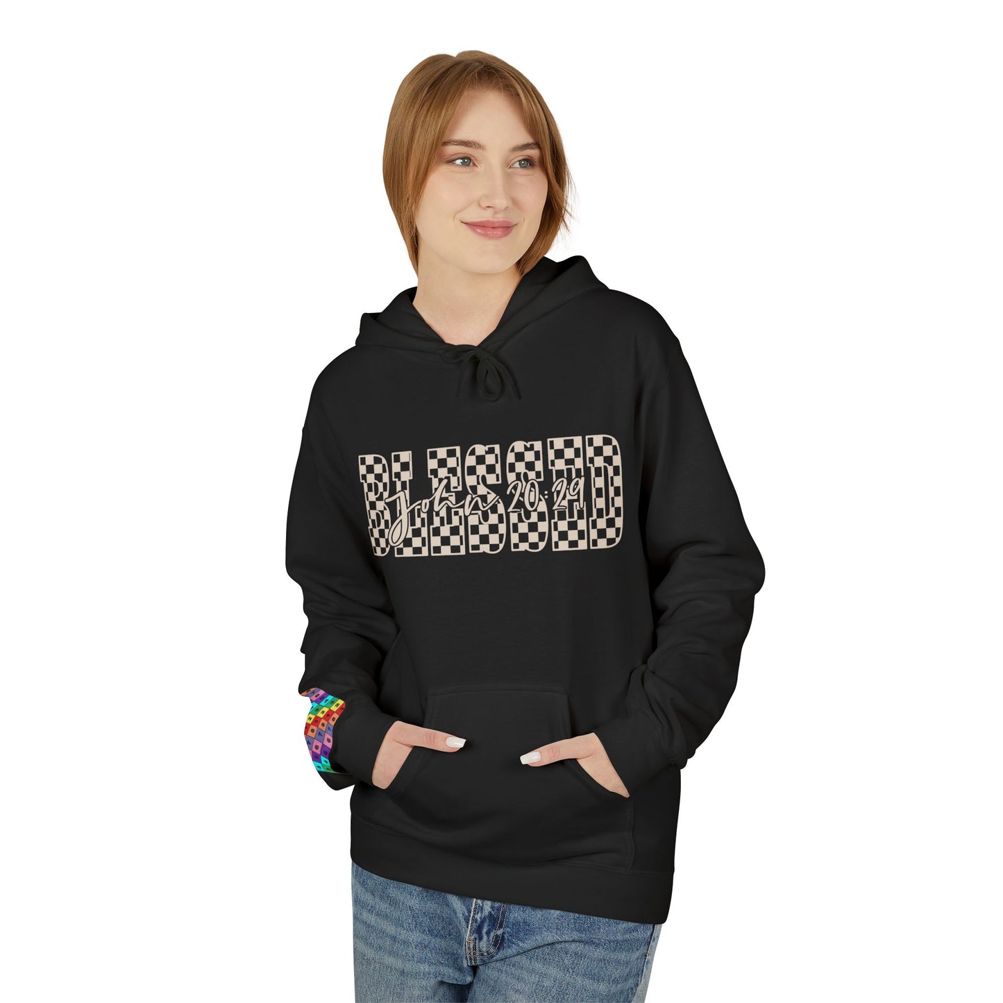Blessed Softstyle Fleece Hoodie, Cozy Streetwear, Unisex Casual Wear, Faith-Inspired Apparel, Perfect Gift for Holidays, Everyday Comfort