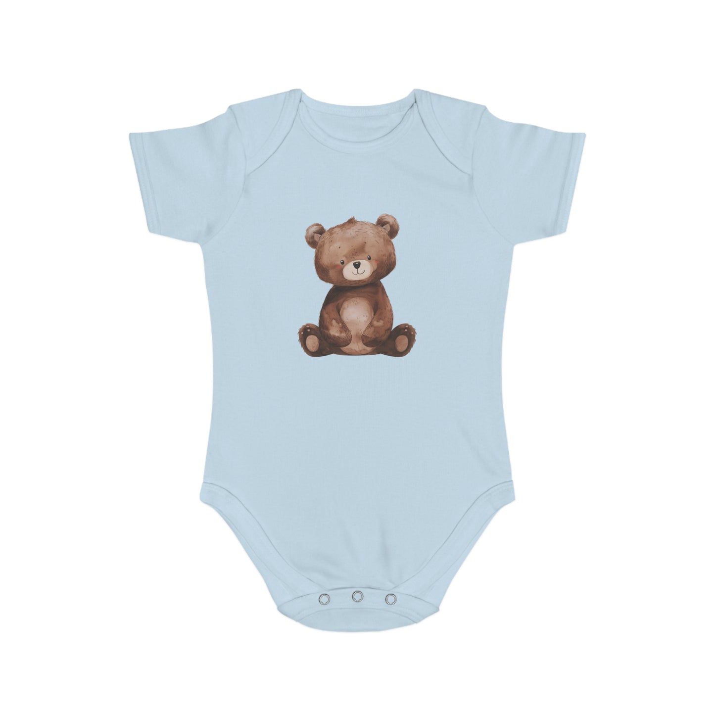 Cute Teddy Bear Baby Bodysuit, Infant Gift, Newborn Outfit, Baby Shower Present, Toddler Wear, Animal Print