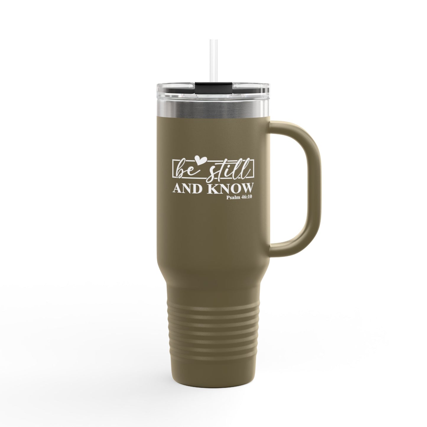 40oz Insulated Travel Mug with Inspirational Quote, Perfect for Coffee Lovers, Gift for Travelers, BPA-Free Water Bottle, Reusable Tumbler