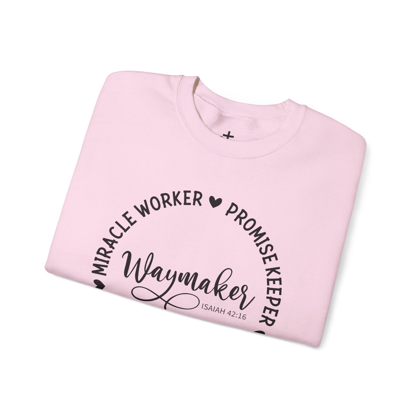 Waymaker Crewneck Sweatshirt, Faith-Inspired Apparel, Cozy Gift for Her, Inspirational Clothing, Religious Sweatshirt, Holiday Outfit