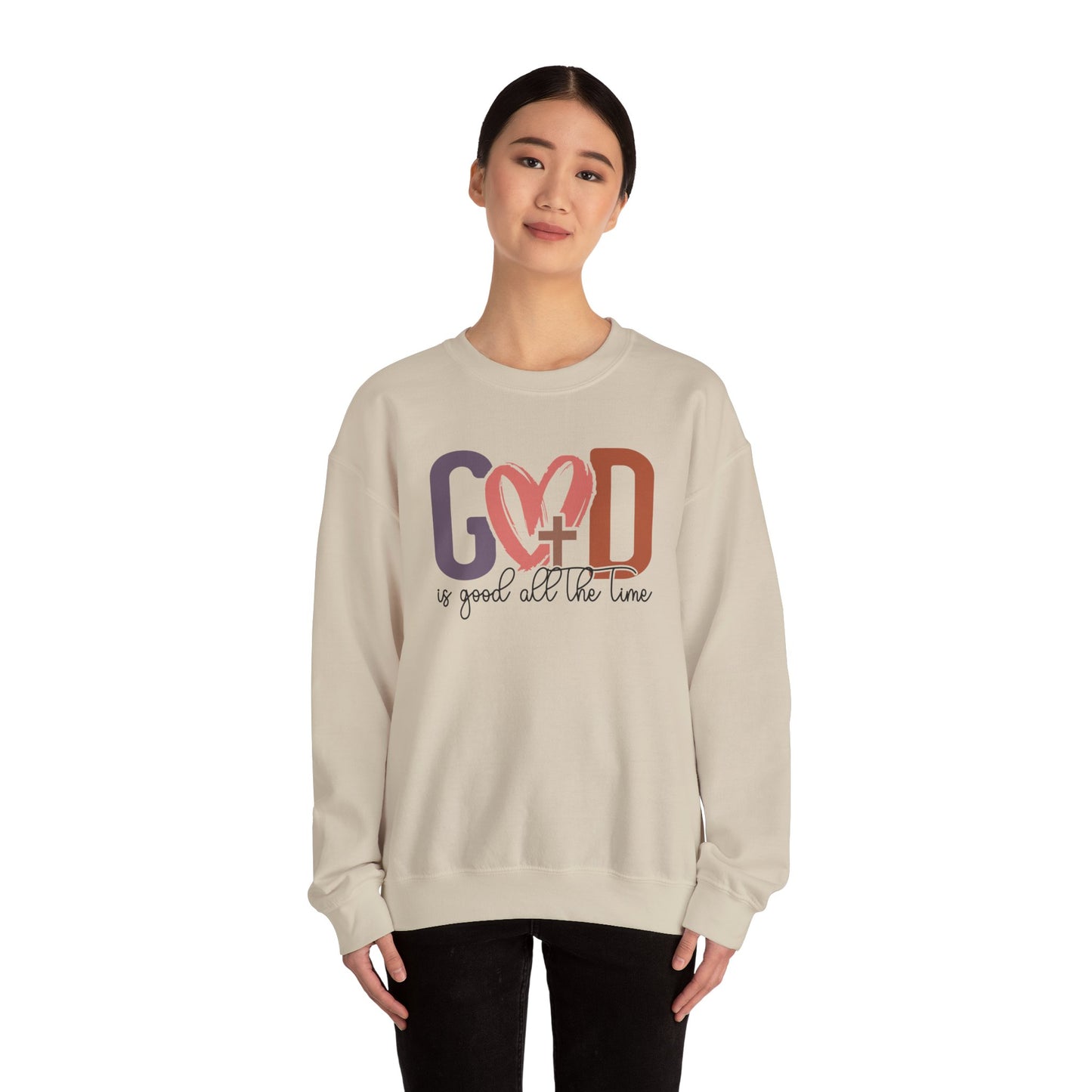 Faith-Inspired Crewneck Sweatshirt - God is Good, Unisex Sweatshirt, Religious Apparel, Everyday Comfort, Inspirational Gift