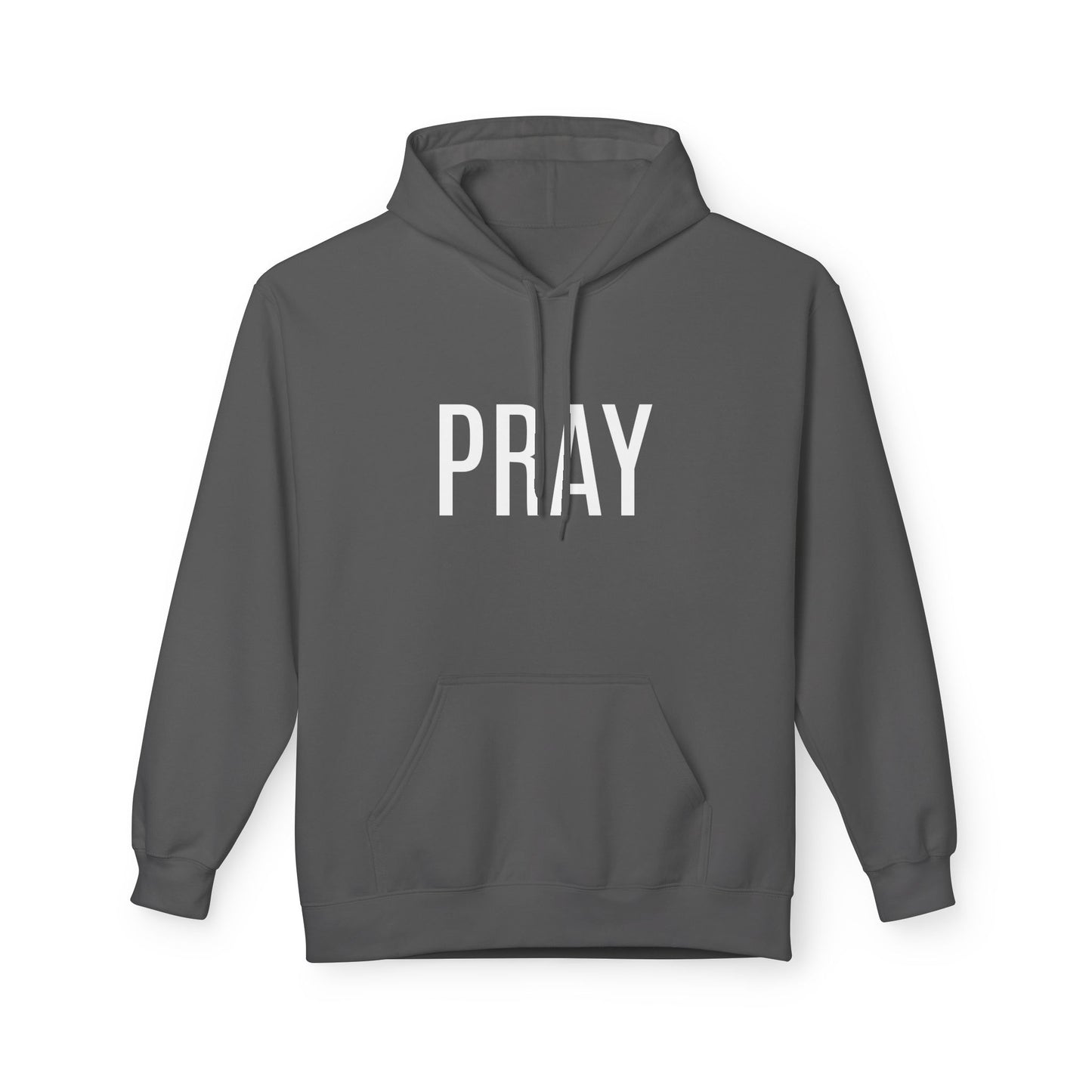 Pray Fleece Hoodie, Unisex Softstyle Hoodie, Cozy Prayer Hooded Sweatshirt, Inspirational Apparel, Perfect for Relaxation or Gifts