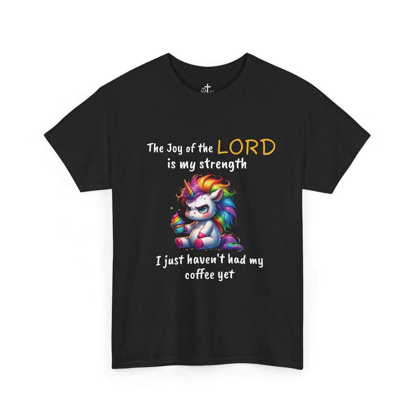 Christian Unisex Tee - Colorful Strength Design, Inspirational Gift, Coffee Lovers T-Shirt, Faith-Based Apparel, Casual Wear, funny tee