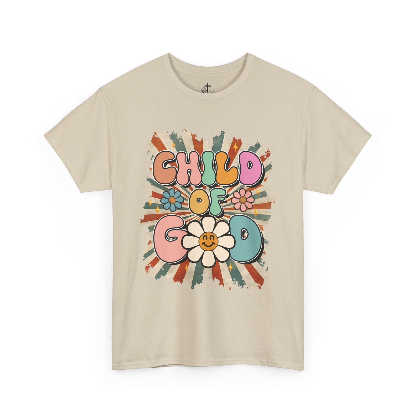 Child of God Unisex Heavy Cotton Tee - Vintage Vibe, Boho Fashion, Gift for Friends, Summer Style, Eco-Friendly T-Shirt