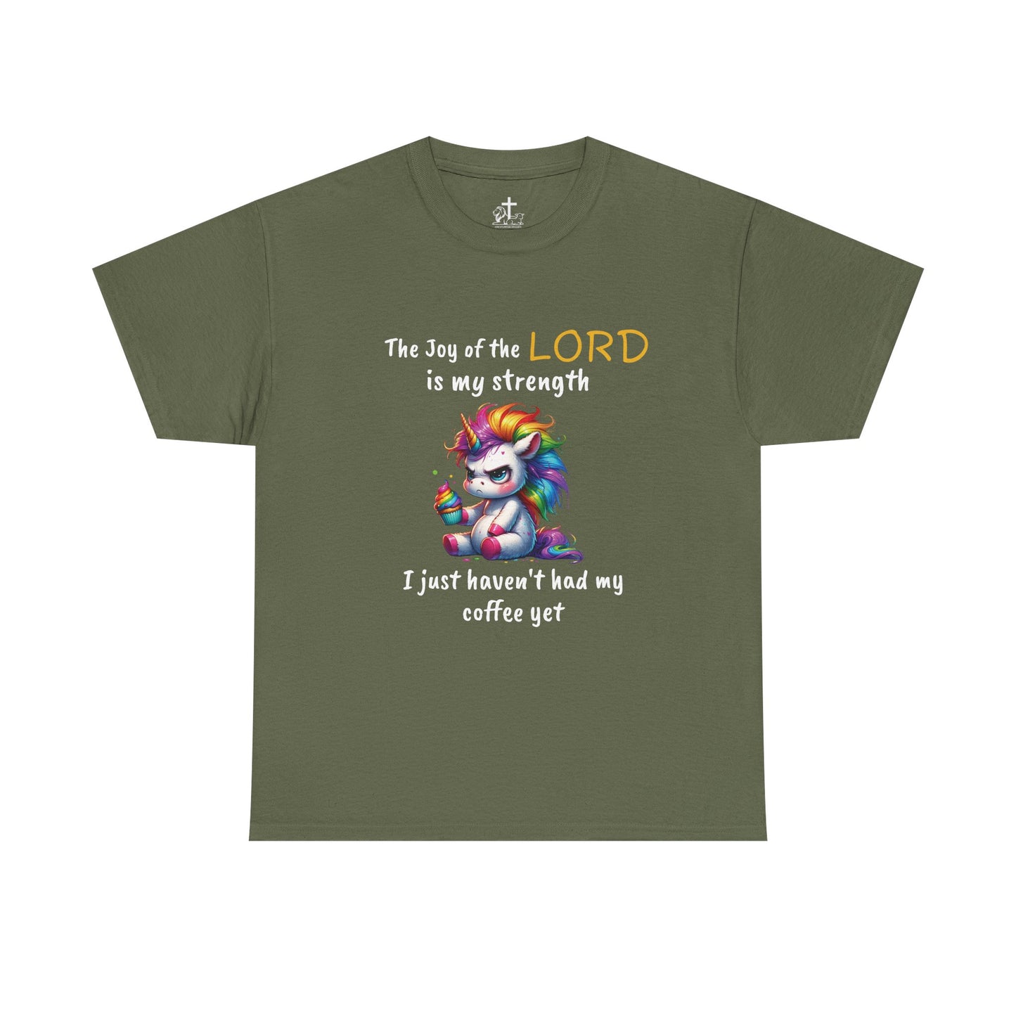 Christian Unisex Tee - Colorful Strength Design, Inspirational Gift, Coffee Lovers T-Shirt, Faith-Based Apparel, Casual Wear, funny tee