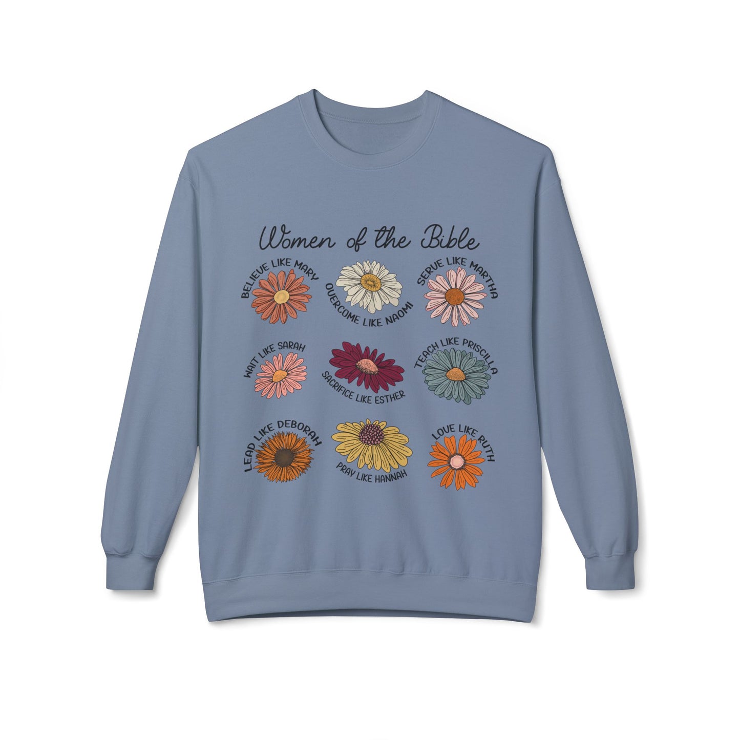 Women of the Bible Sweatshirt, Inspirational Crewneck, Christian Gift, Faith Apparel, Bible Study Wear