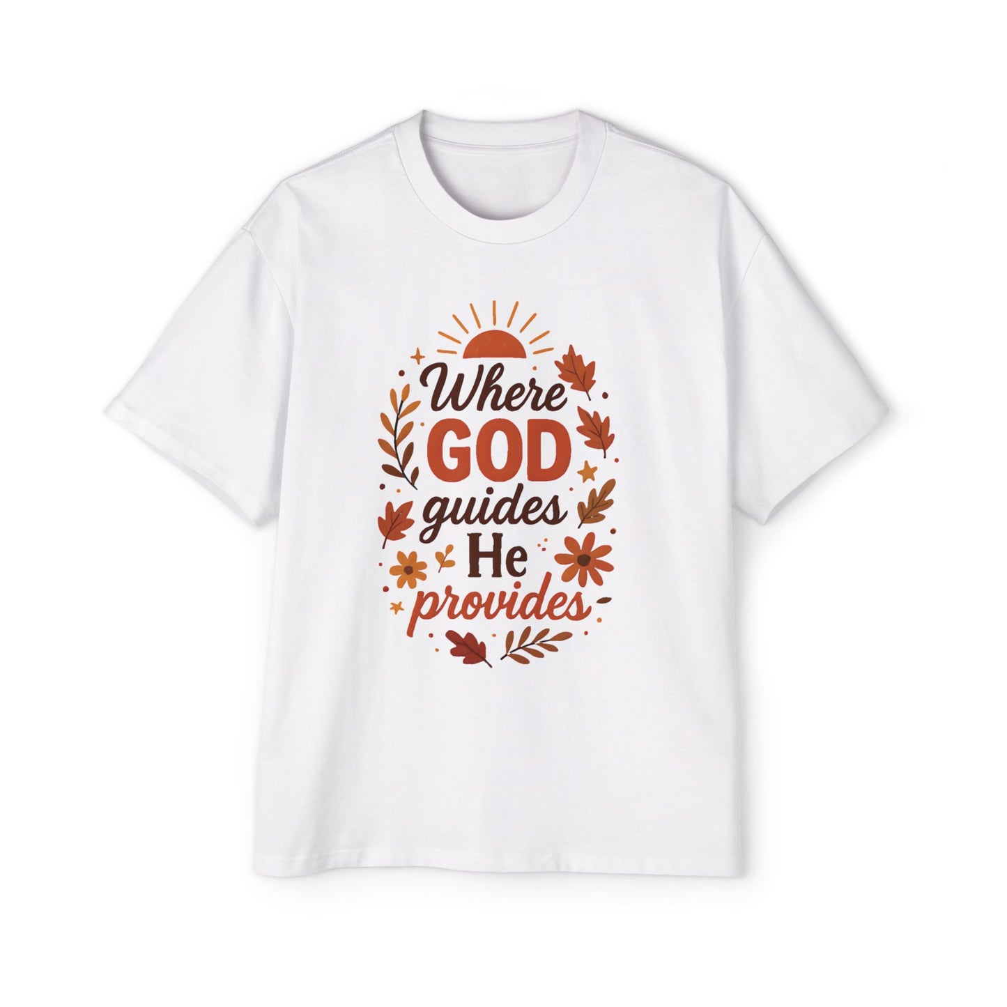 Unisex Oversized Motivational Tee - Perfect for Fall, Spiritual Wear, Casual Outings, Gifts, Comfort