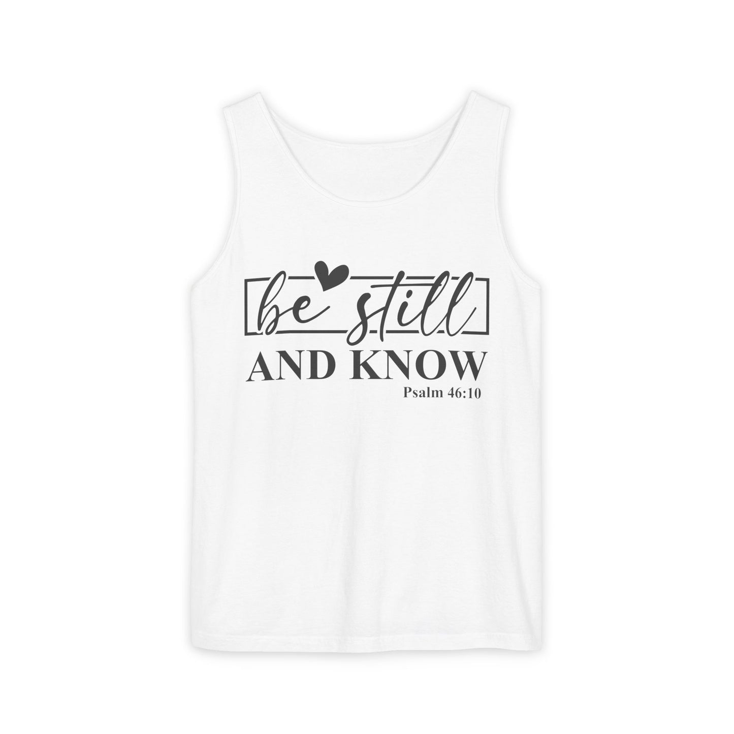 Faith-Inspiring Unisex Tank Top, Summer Apparel, Inspirational Gift, Bible Verse Top, Relaxed Fit, Perfect for Church Events