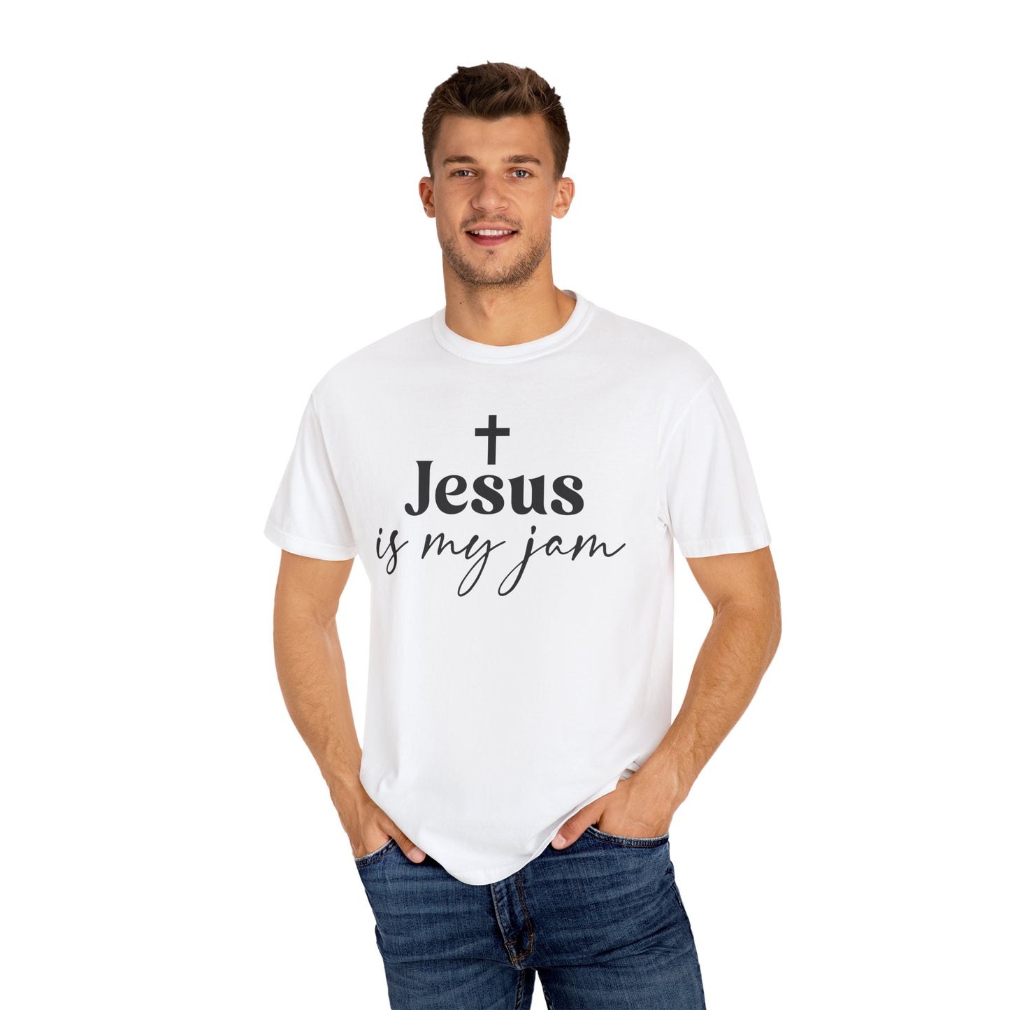 Unisex Garment-Dyed T-shirt, Christian Apparel, Jesus tee, Faith based apparel, Christian gift