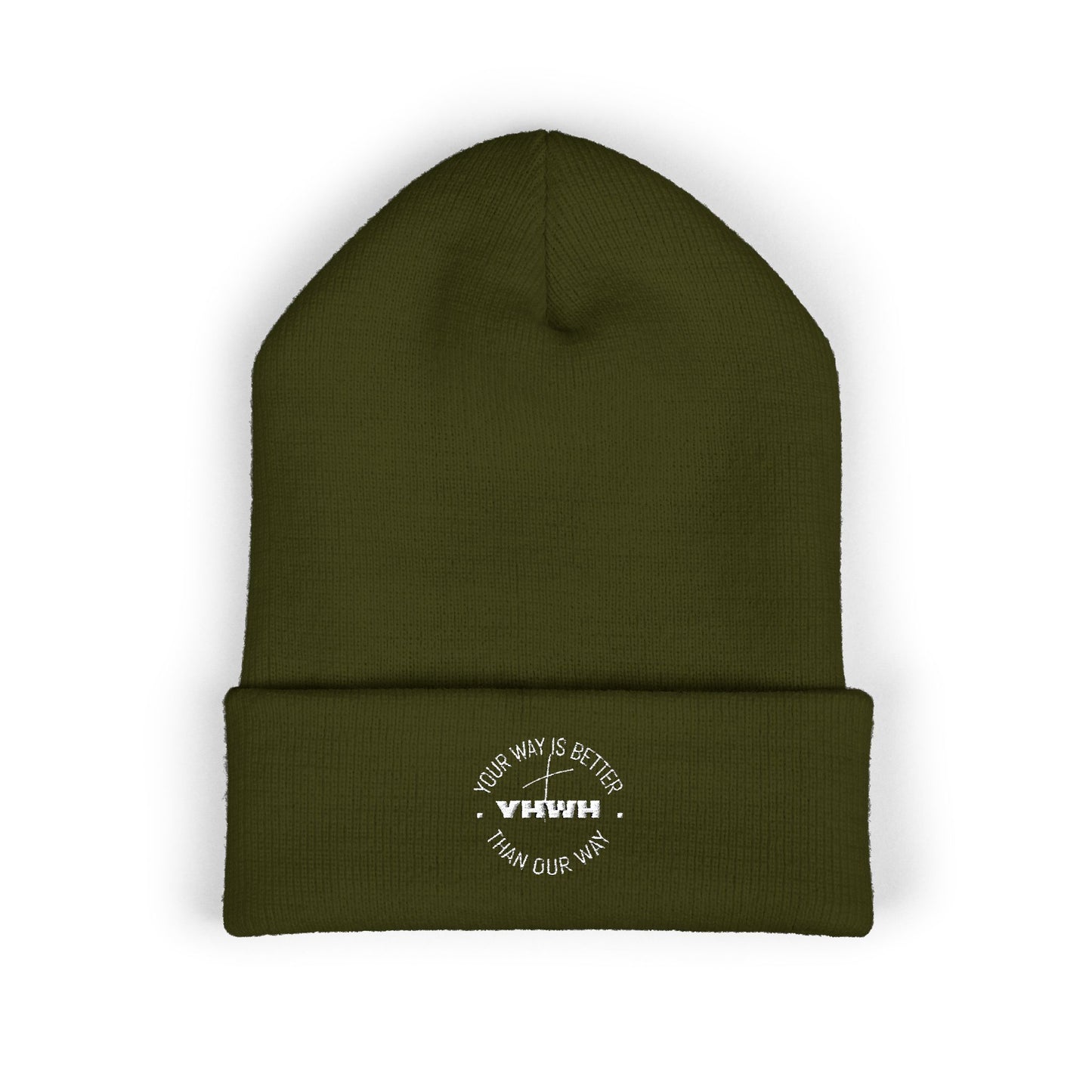 Cozy Cuffed Beanie with Embroidery, Fashion Accessory, Winter Gift, Outdoor Gear, Warm Headwear, Casual Style