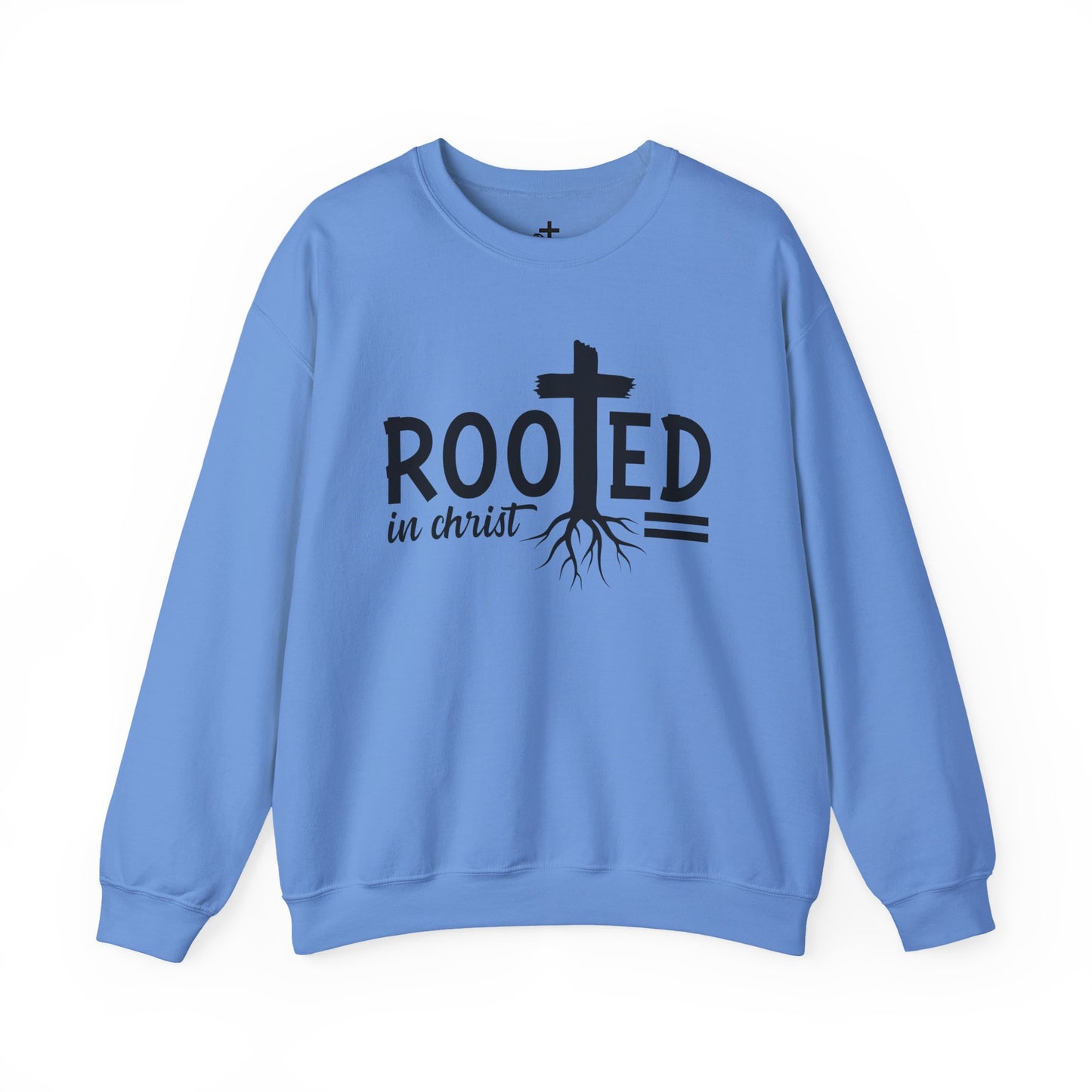 Rooted in Christ Unisex Crewneck Sweatshirt - Faith-Based Apparel, Christian Gift, Cozy Winter Wear, Inspirational Gifts, Spiritual Clothing