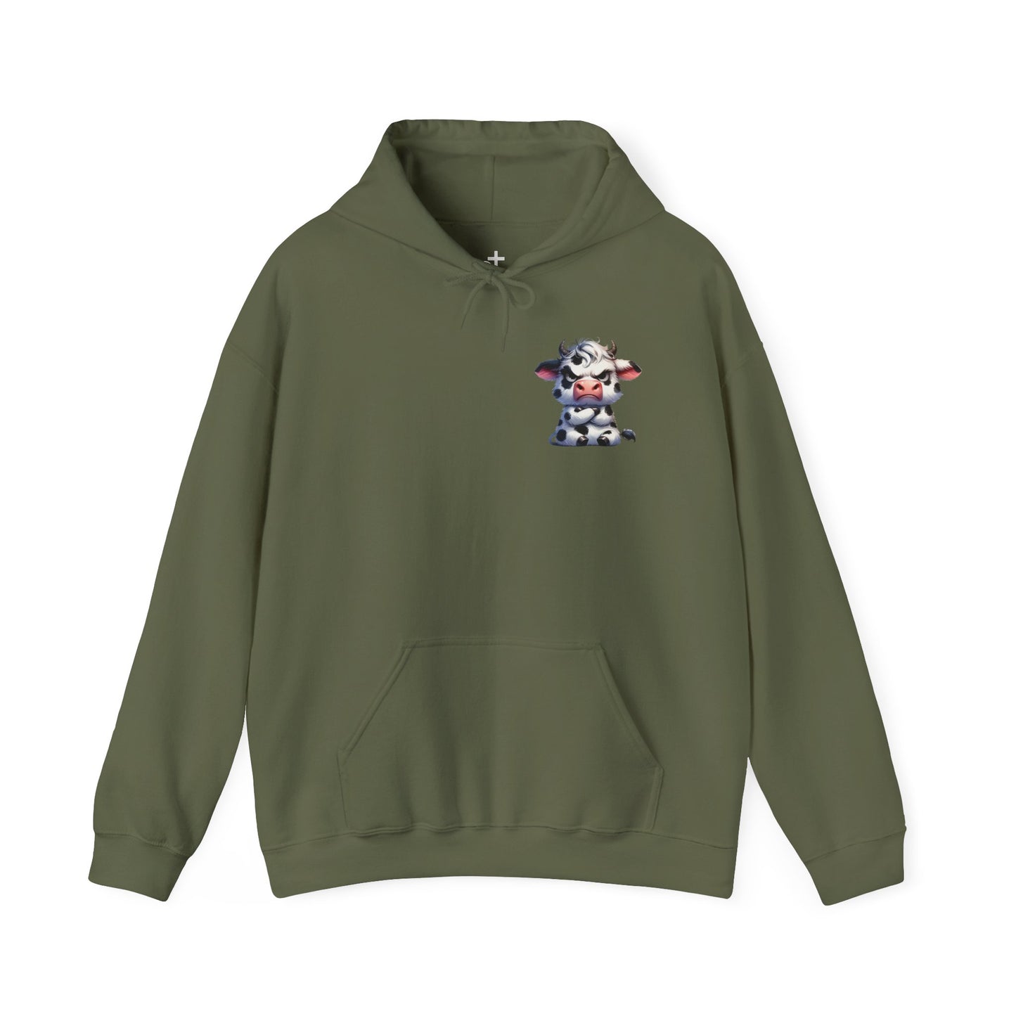 Cute Cow Graphic Hoodie, Cozy Sweatshirt for Animal Lovers, Perfect Gift for Birthdays, Farm-Themed Apparel, Unisex Fashion