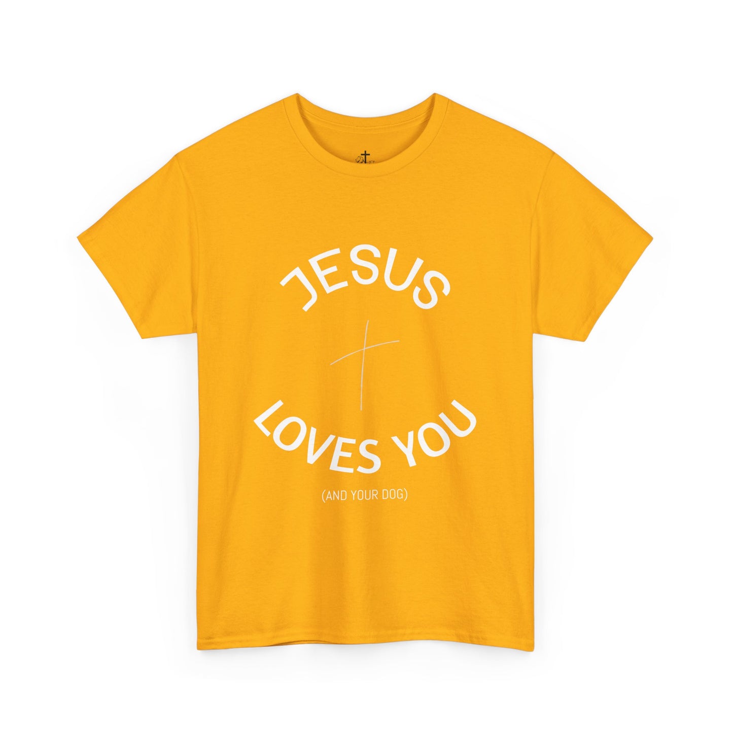Faith-Inspired Unisex Heavy Cotton Tee - Jesus Loves You Shirt, Christian Gift, Inspirational Apparel, Casual Wear, Church Outing