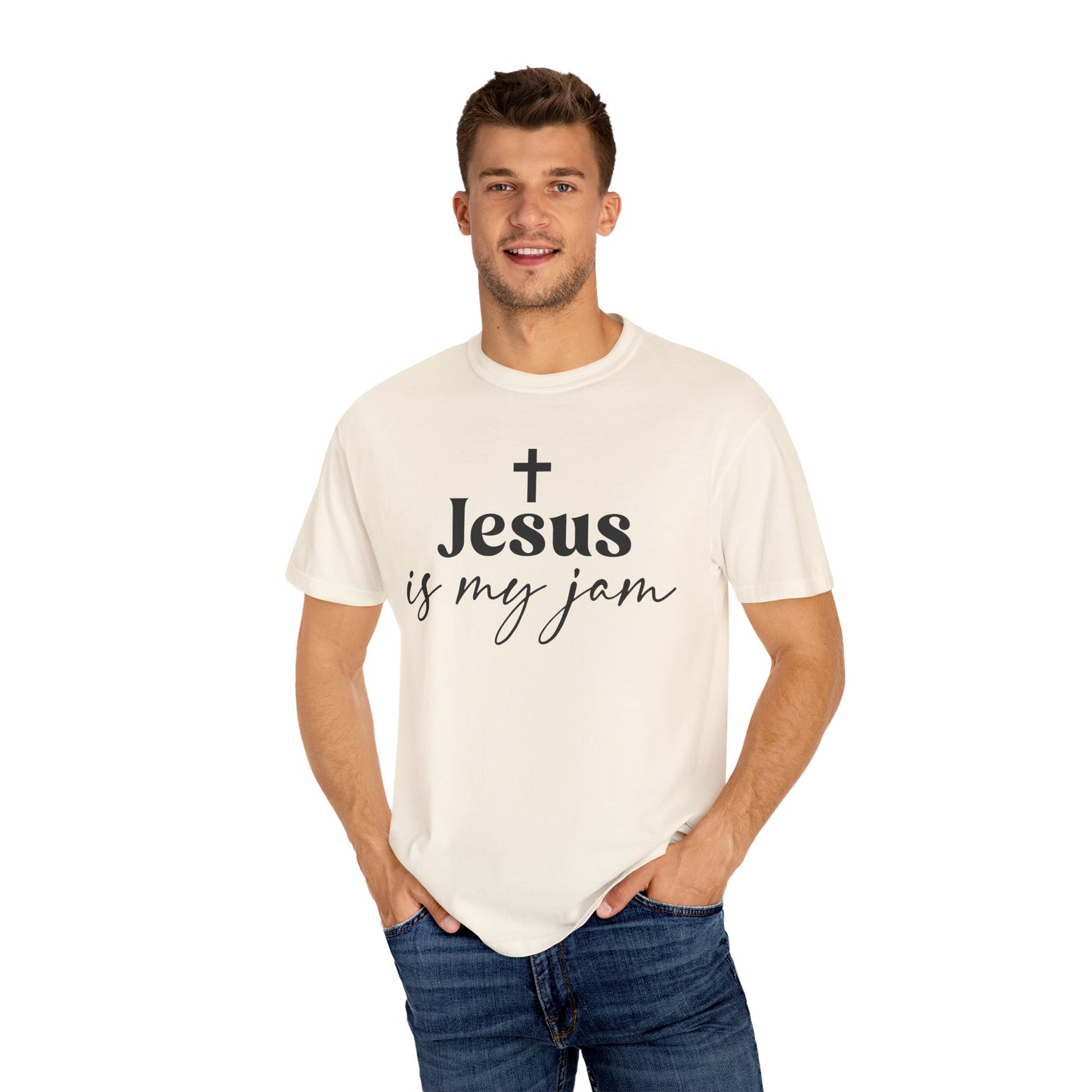 Unisex Garment-Dyed T-shirt, Christian Apparel, Jesus tee, Faith based apparel, Christian gift
