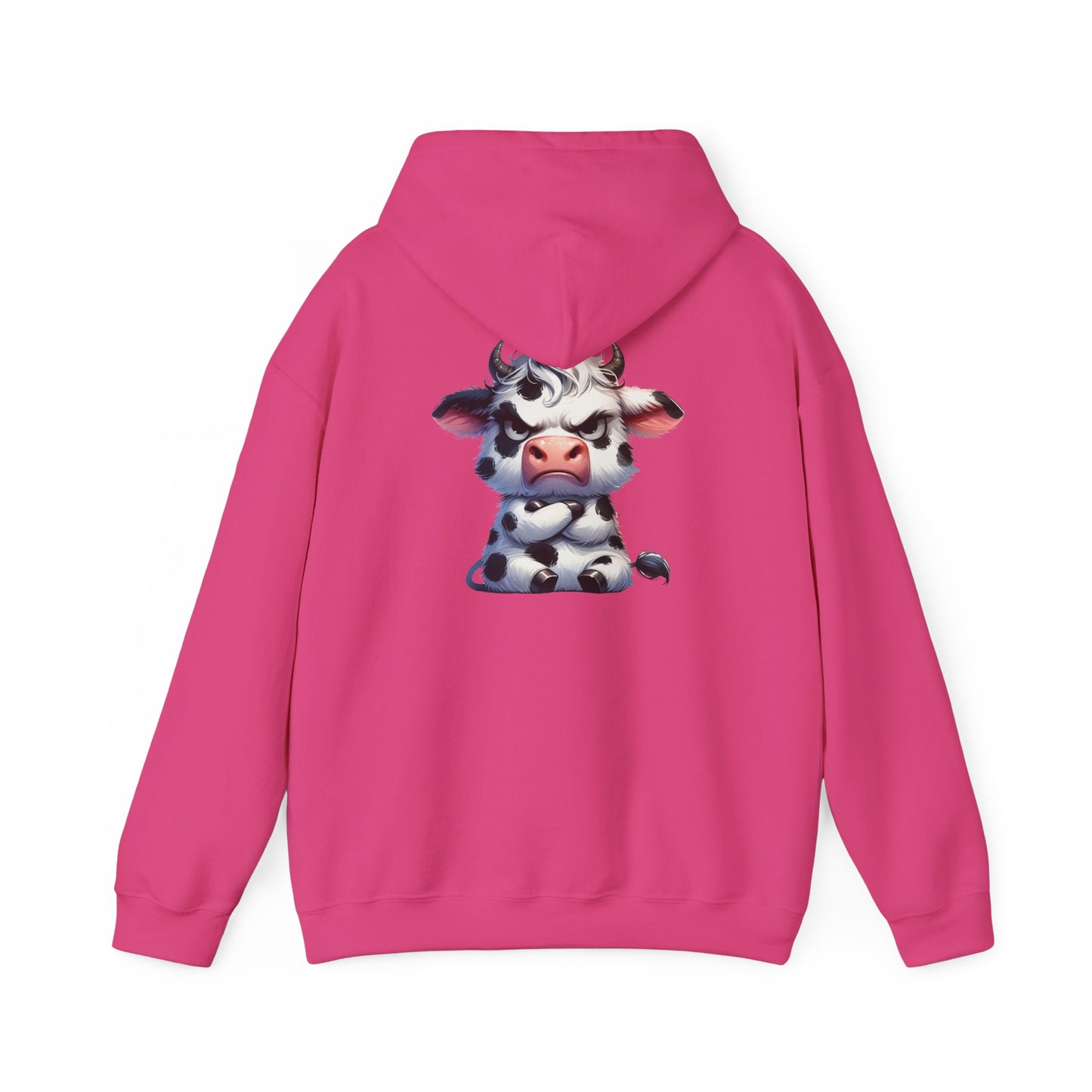 Cute Cow Graphic Hoodie, Cozy Sweatshirt for Animal Lovers, Perfect Gift for Birthdays, Farm-Themed Apparel, Unisex Fashion
