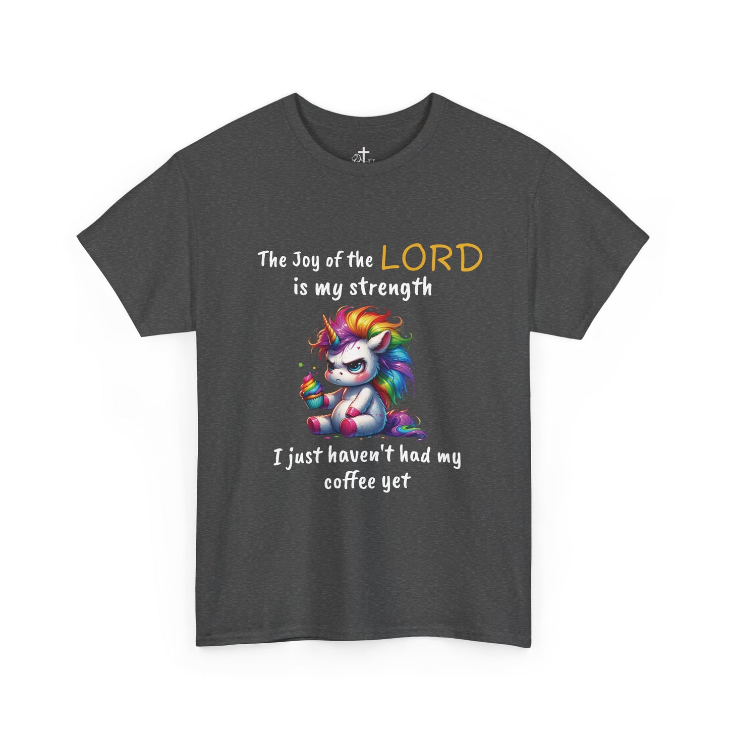 Christian Unisex Tee - Colorful Strength Design, Inspirational Gift, Coffee Lovers T-Shirt, Faith-Based Apparel, Casual Wear, funny tee