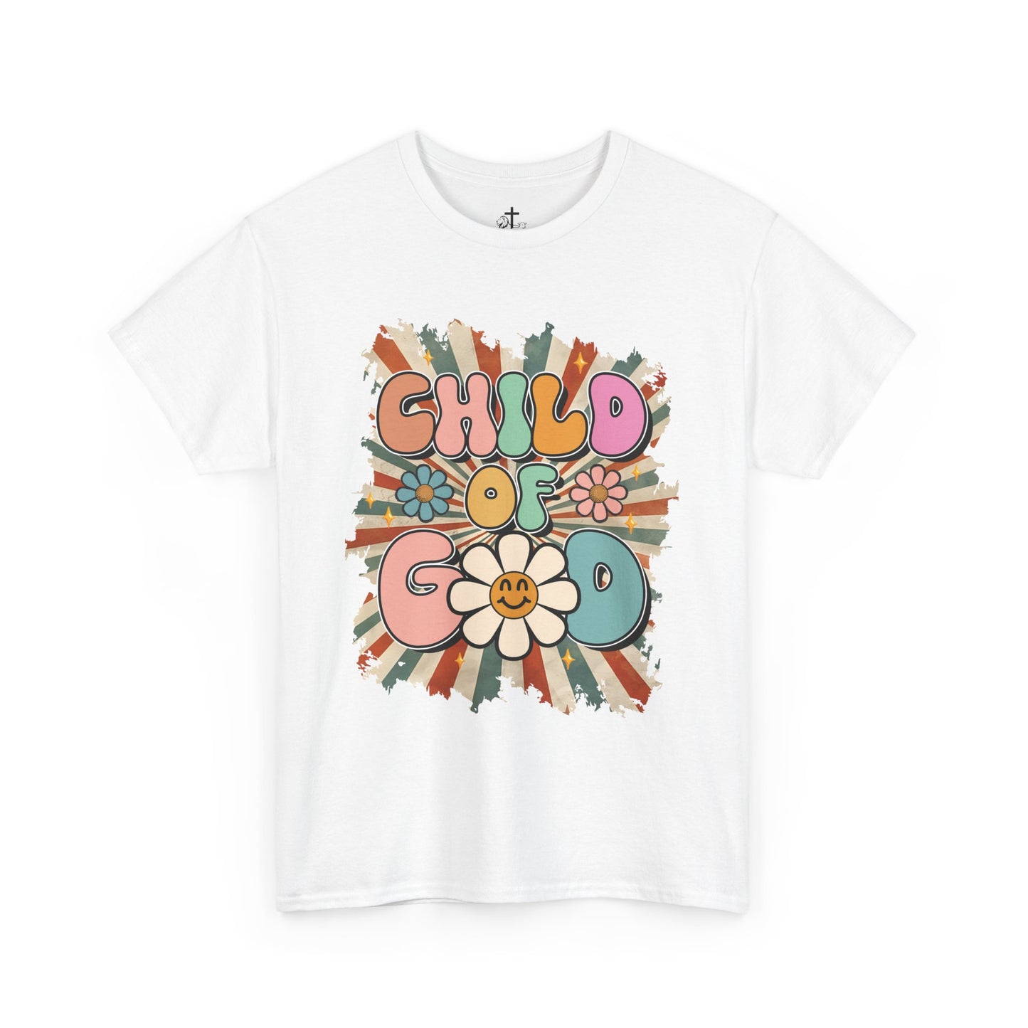 Child of God Unisex Heavy Cotton Tee - Vintage Vibe, Boho Fashion, Gift for Friends, Summer Style, Eco-Friendly T-Shirt