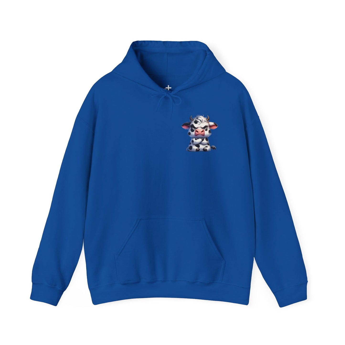 Cute Cow Graphic Hoodie, Cozy Sweatshirt for Animal Lovers, Perfect Gift for Birthdays, Farm-Themed Apparel, Unisex Fashion