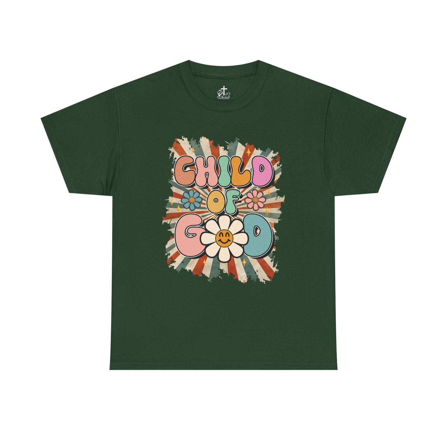 Child of God Unisex Heavy Cotton Tee - Vintage Vibe, Boho Fashion, Gift for Friends, Summer Style, Eco-Friendly T-Shirt