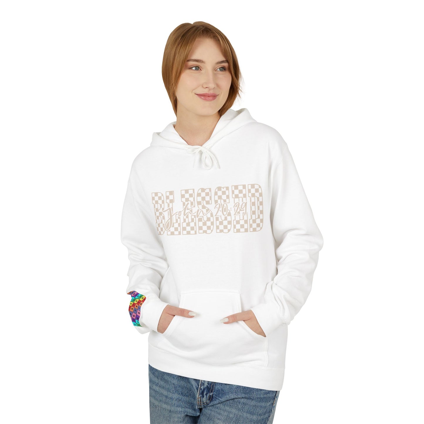 Blessed Softstyle Fleece Hoodie, Cozy Streetwear, Unisex Casual Wear, Faith-Inspired Apparel, Perfect Gift for Holidays, Everyday Comfort