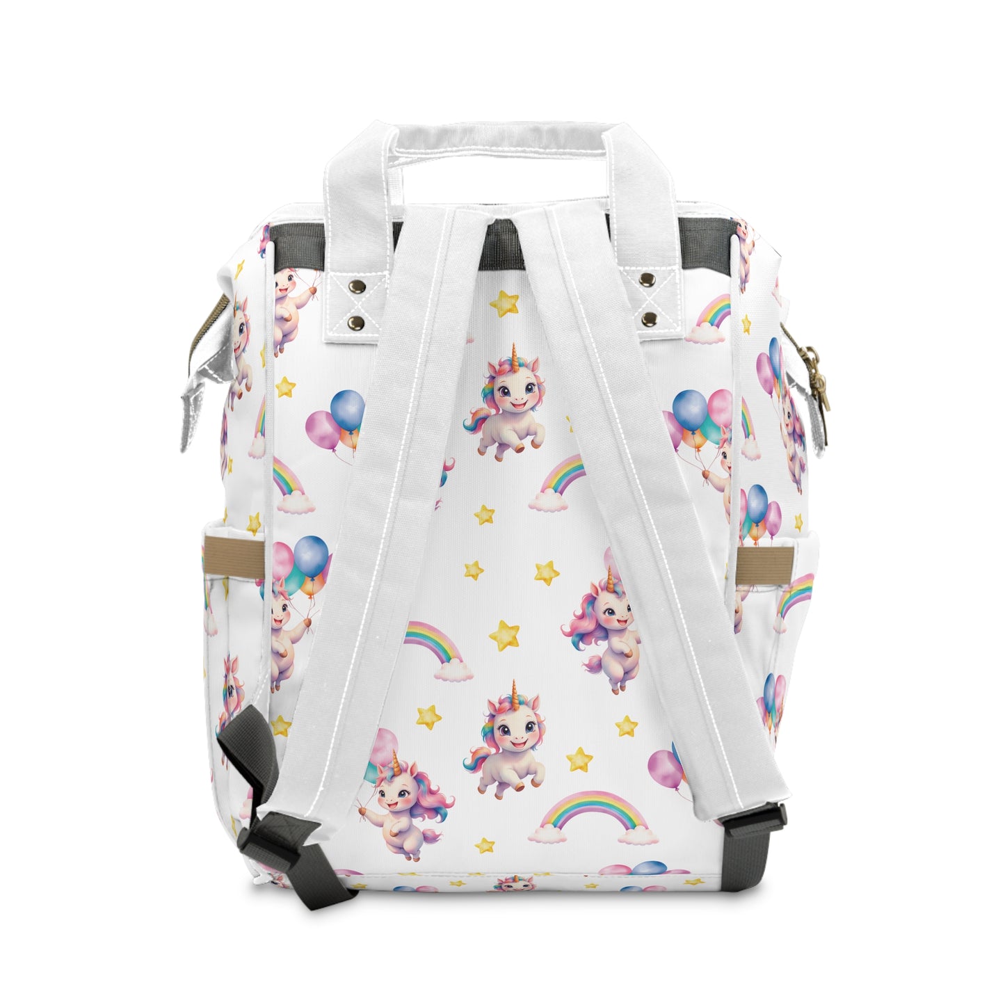 Colorful Unicorn Diaper Backpack, Fun Baby Bag, Stylish Mom Backpack, Multi-Purpose Diaper Bag, Perfect Baby Shower Gift